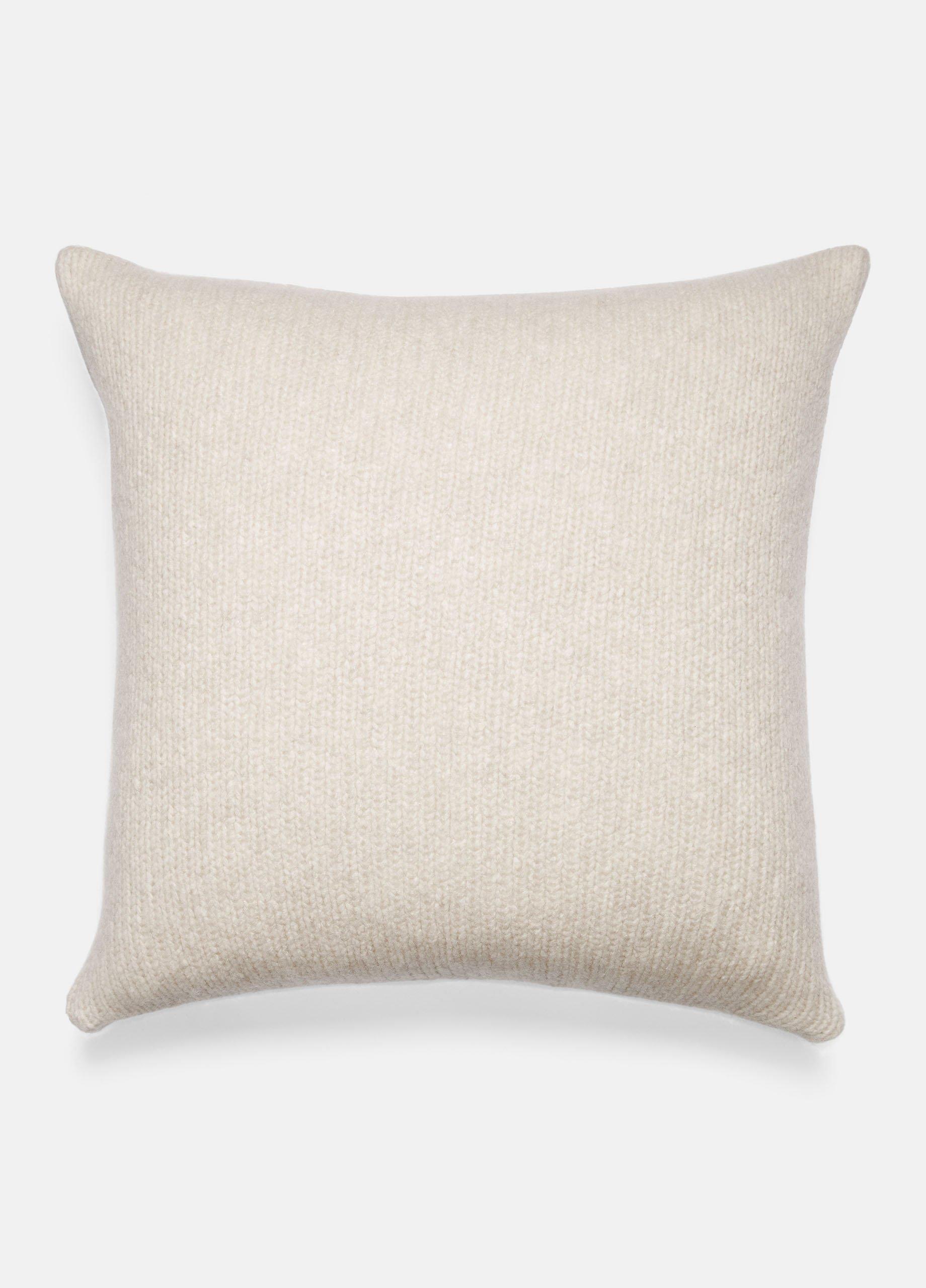 Wool and Cashmere Cardigan-Stitch Pillow image number 0