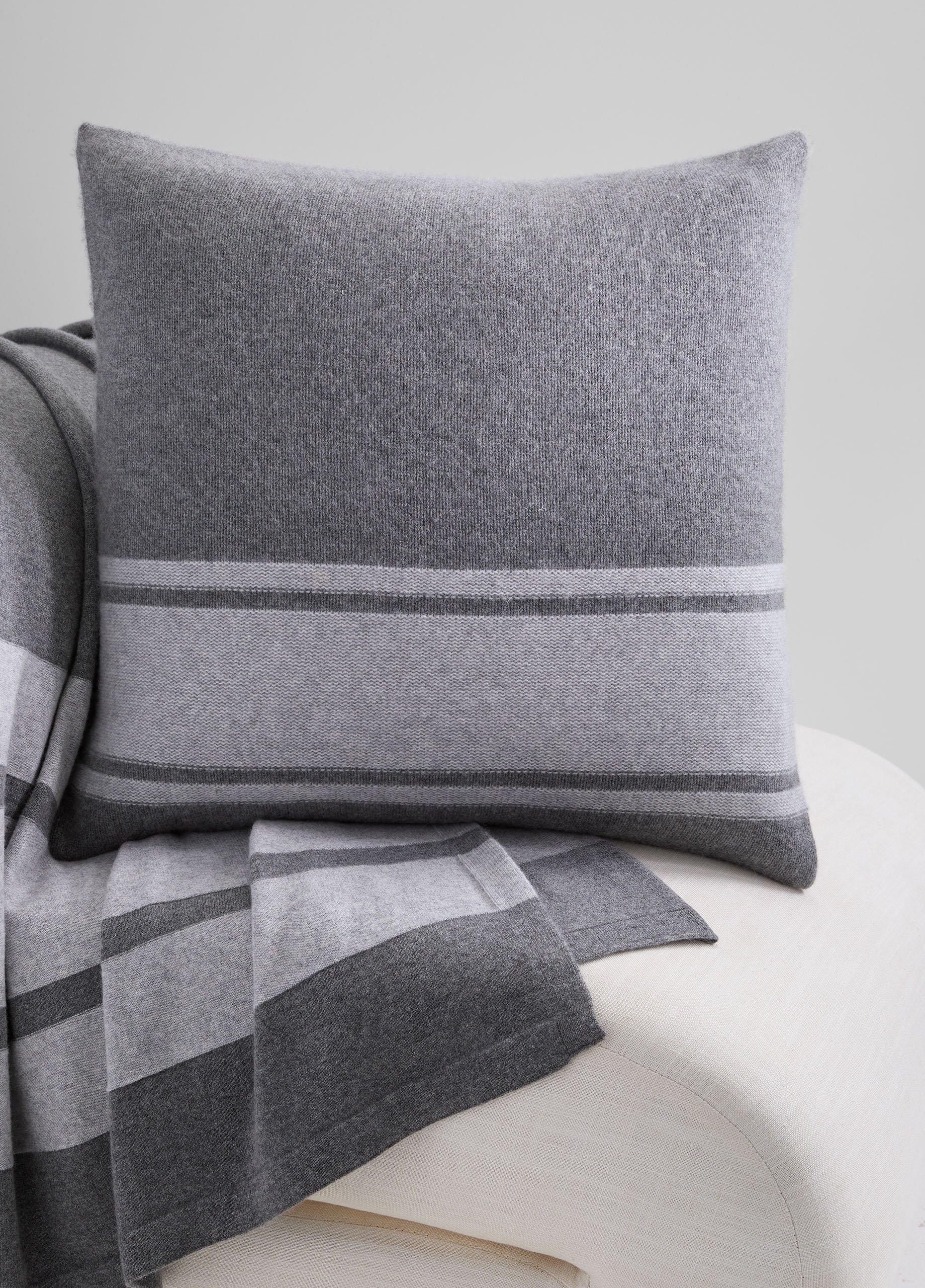 Cashmere Jersey Stripe Pillow image number 2