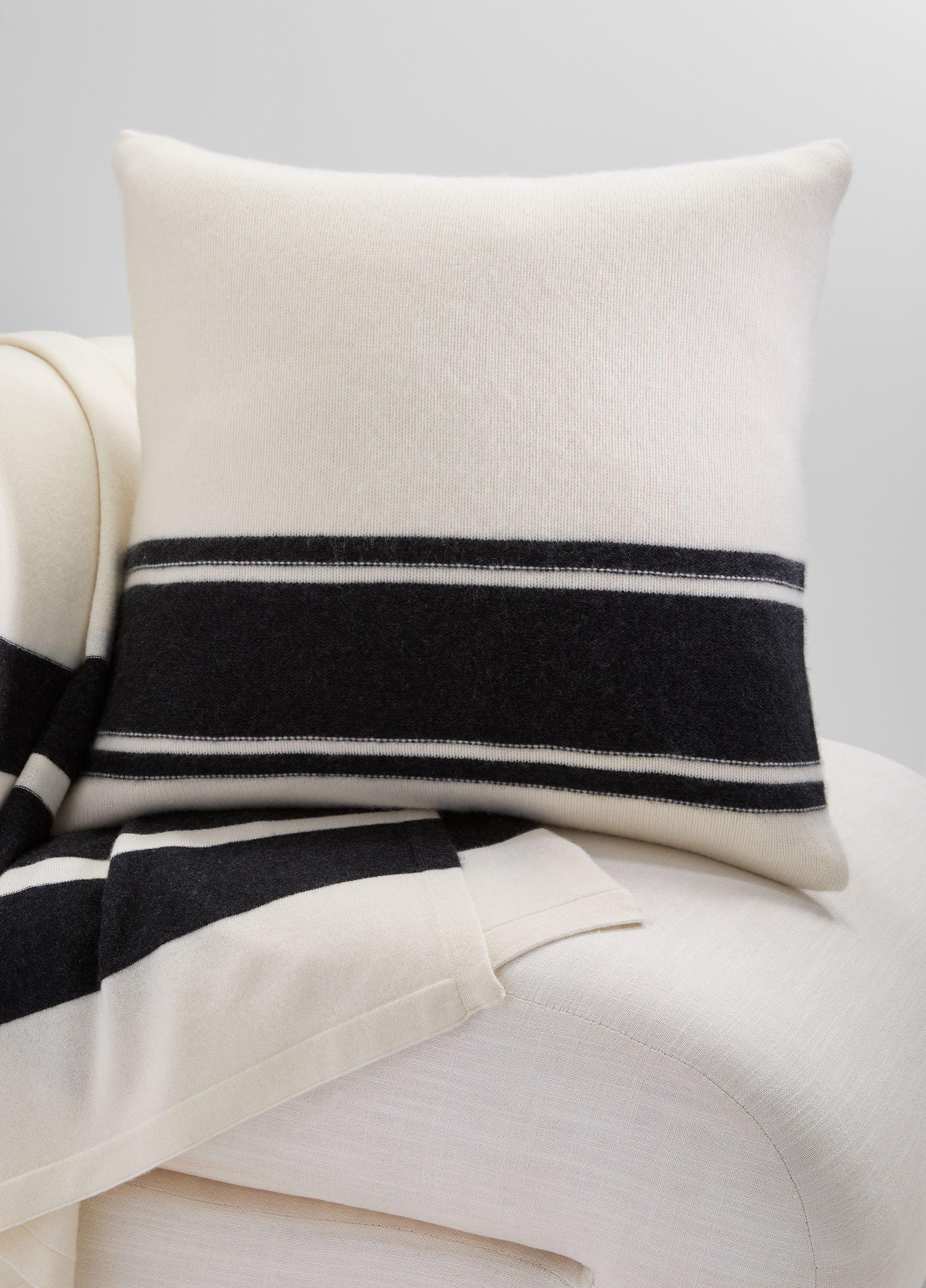 Cashmere Jersey Stripe Pillow image number 2