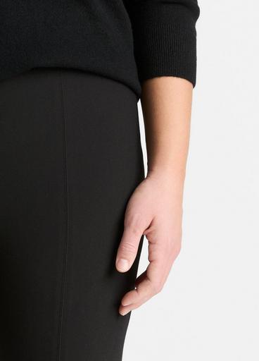 NEW VINCE Stitch Front Seam Cotton Pants in Black - size XL #P1914