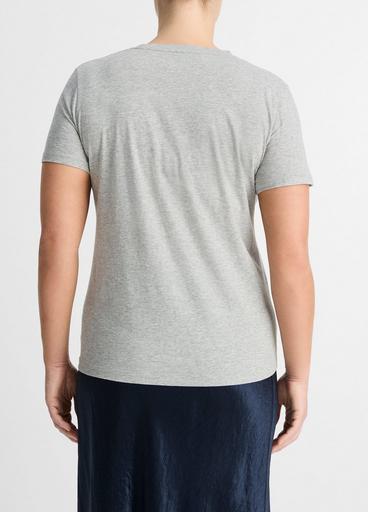 Essential Pima Cotton Crew Neck T-Shirt image number 3