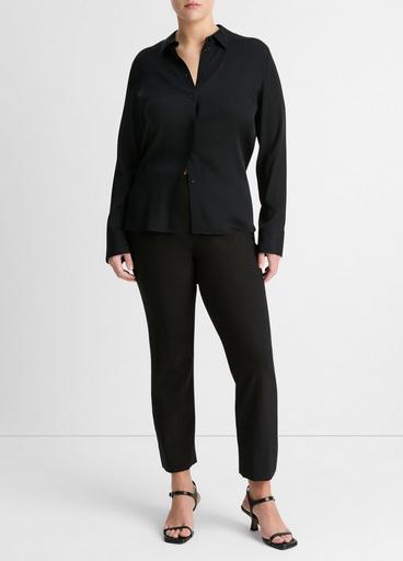 Fitted Stretch-Silk Blouse image number 0
