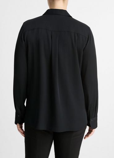 Fitted Stretch-Silk Blouse image number 3