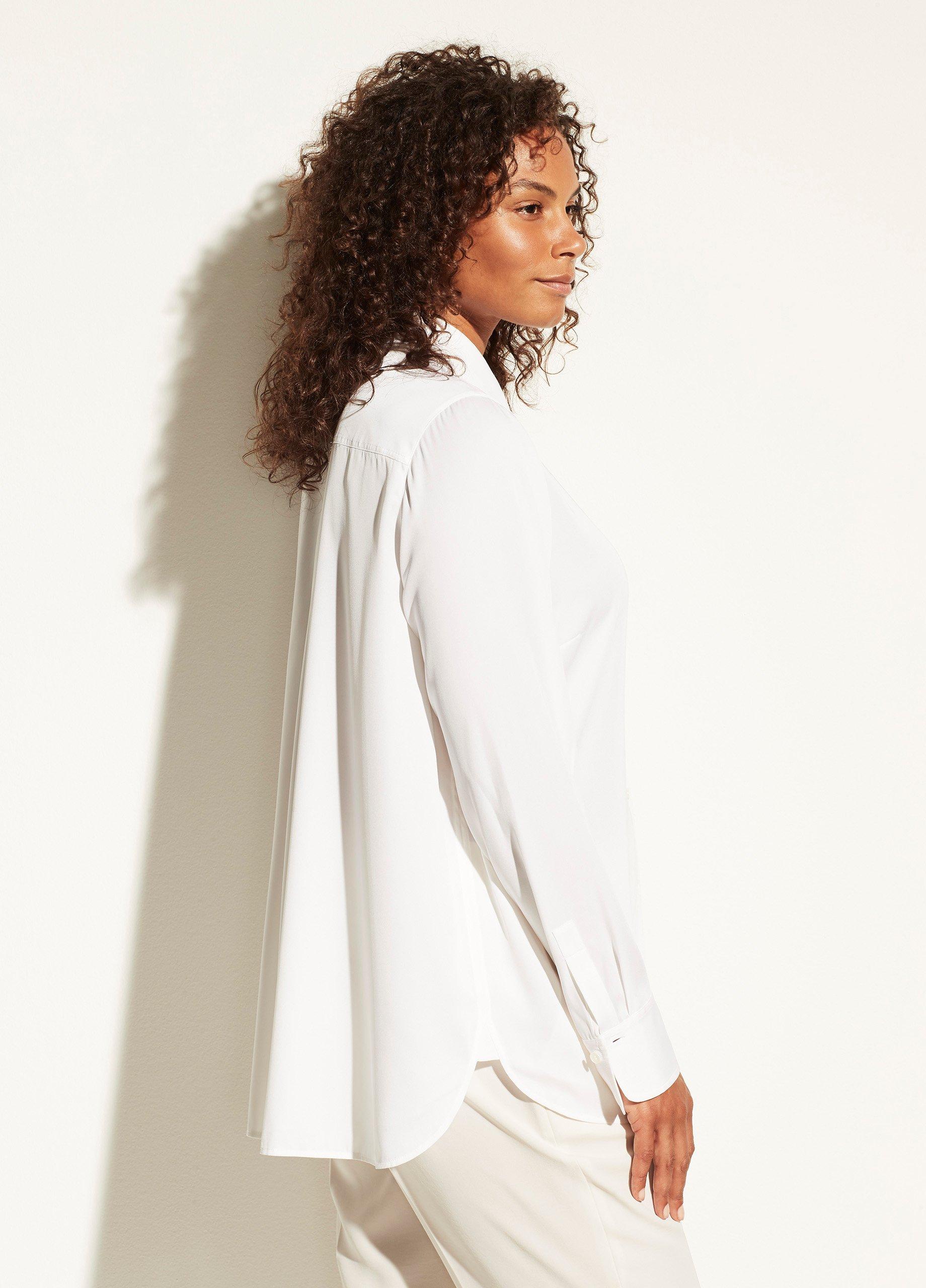 Fitted Stretch-Silk Blouse image number 1