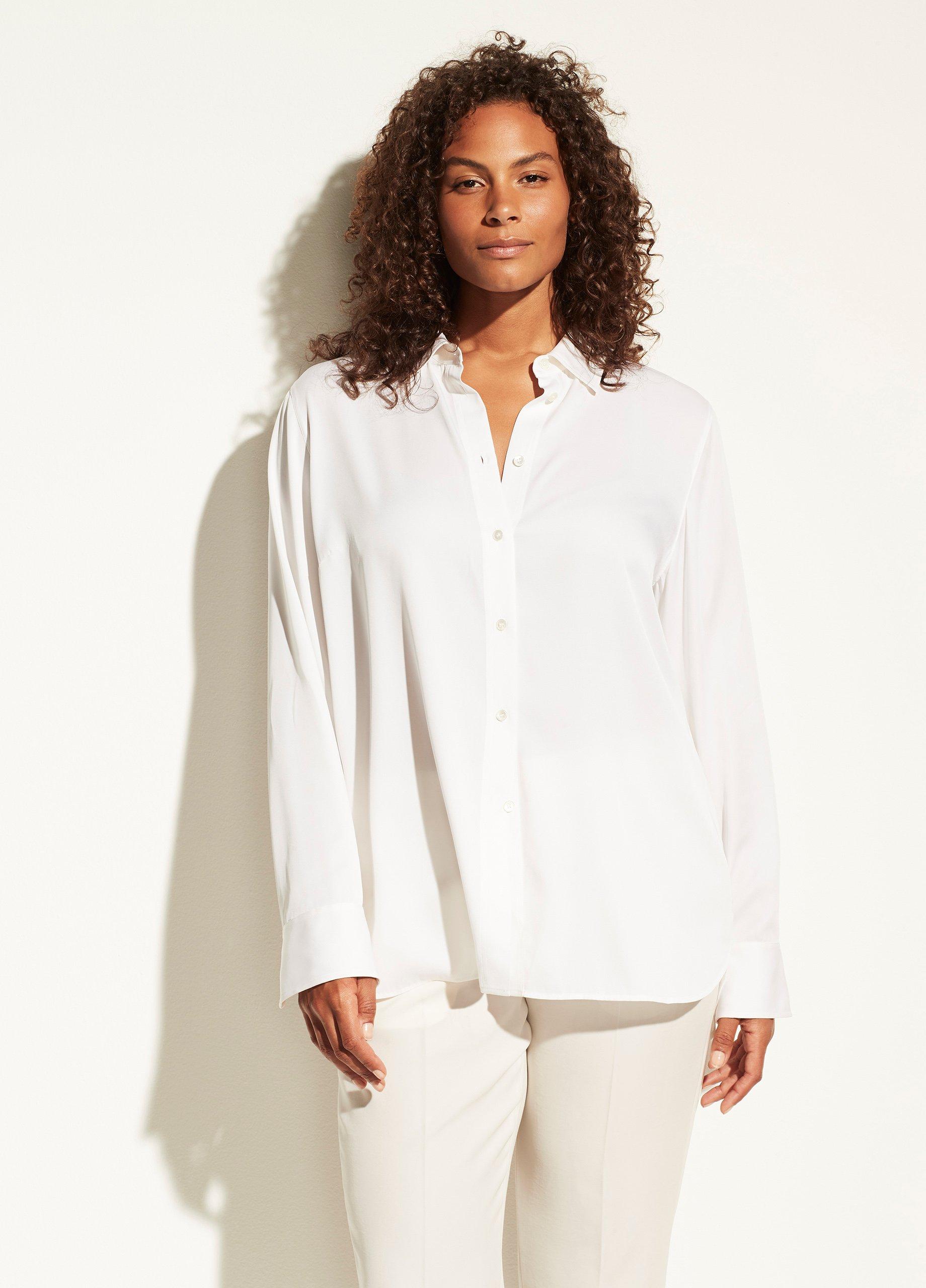 Fitted Stretch-Silk Blouse image number 3