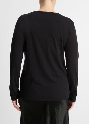Women's Essential Crewneck Long Sleeve T-shirt - All In Motion™ Black 4x :  Target