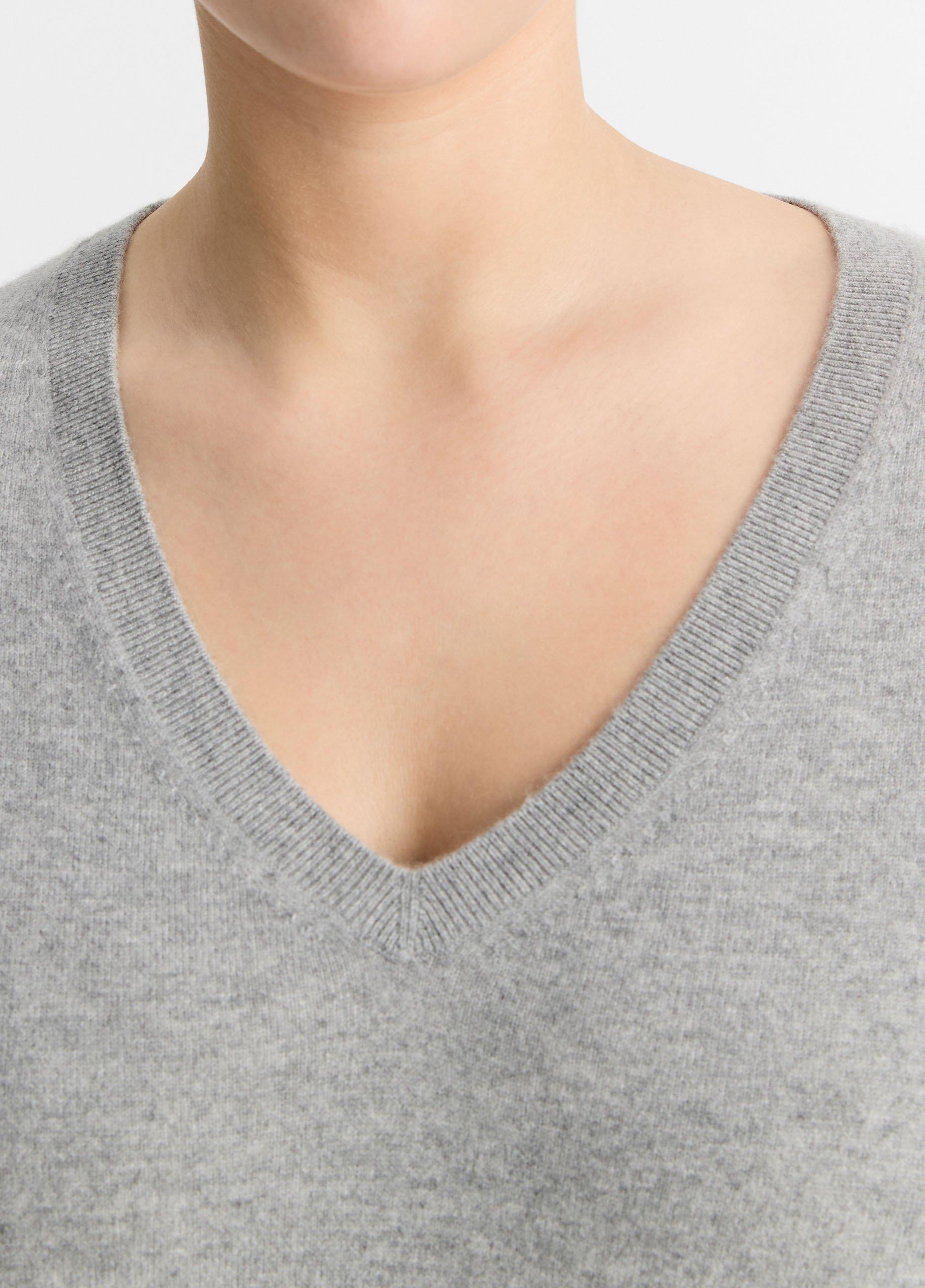 Cashmere Weekend V-Neck Sweater in Extended Sizes