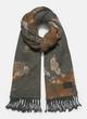 Abstract Floral Brushed Alpaca-Blend Scarf image number 0