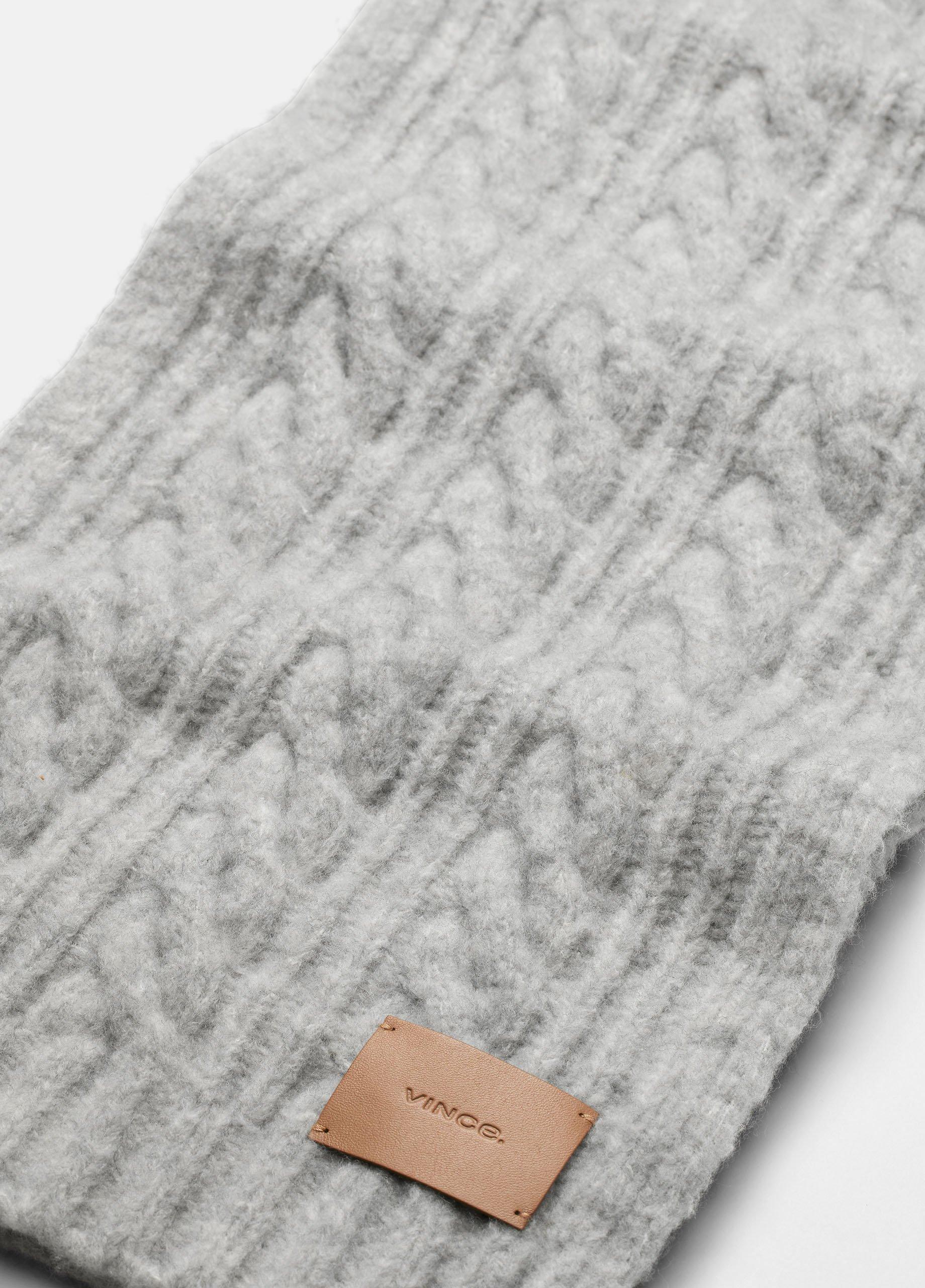 Airspun Wool-Blend Cable-Knit Scarf image number 1