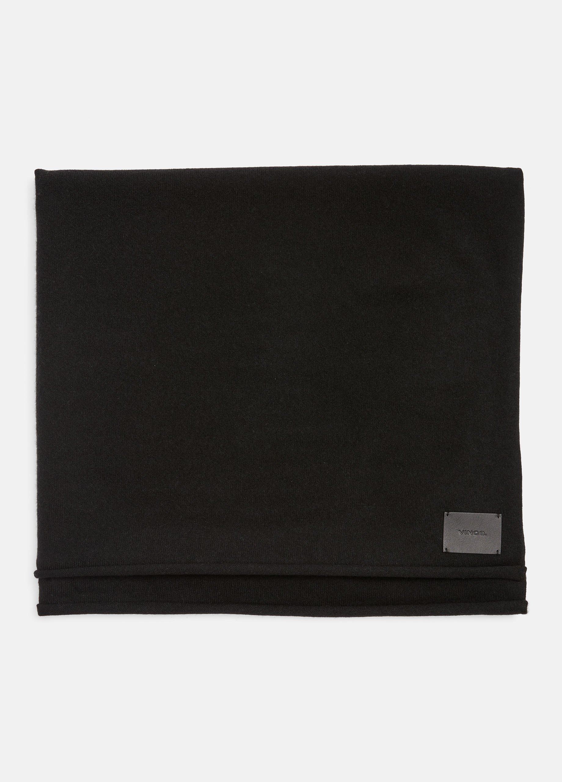 Women's Plush Cashmere Blanket Wrap, Black Vince