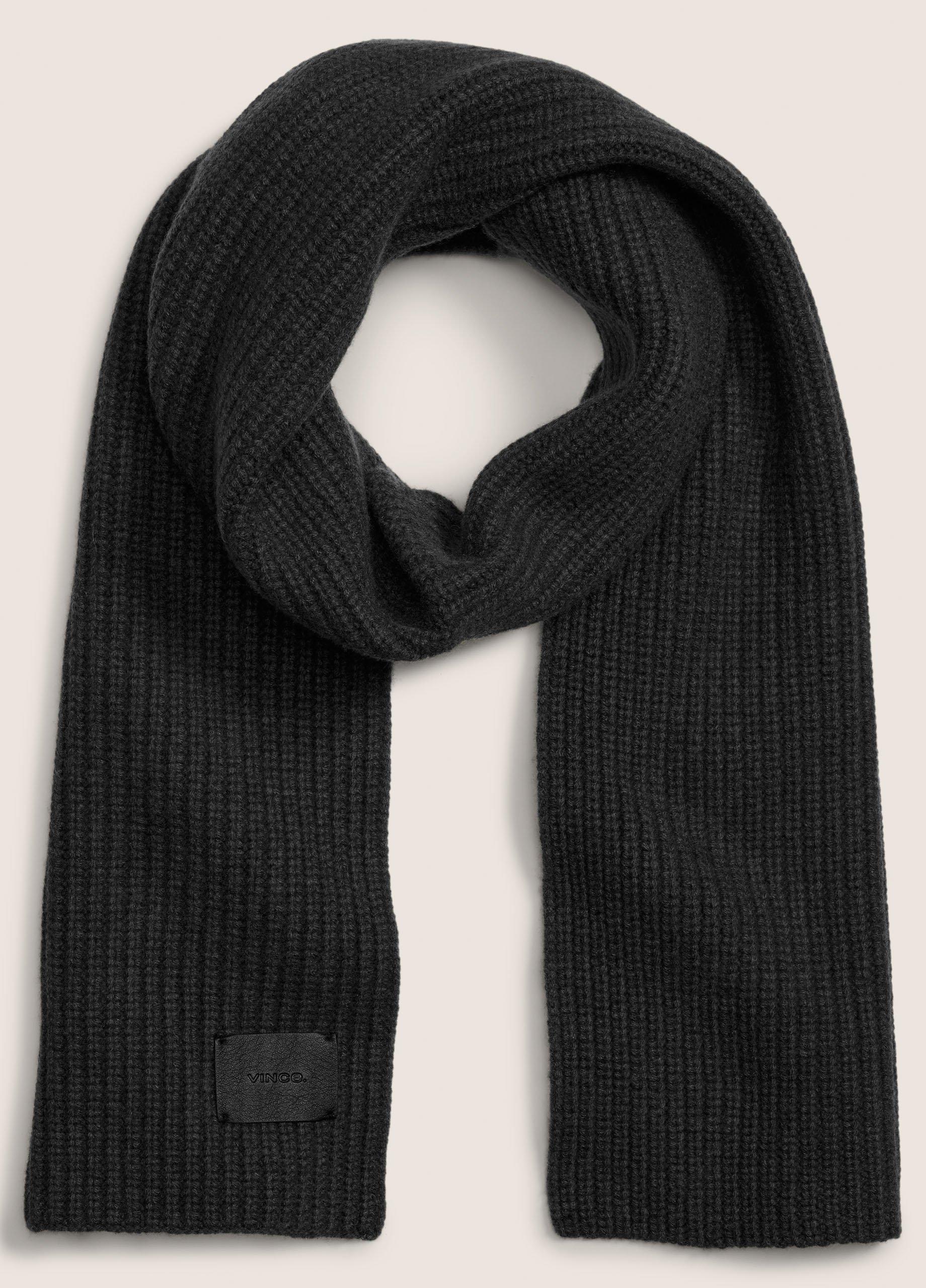 Cashmere Shaker-Stitch Scarf image number 0