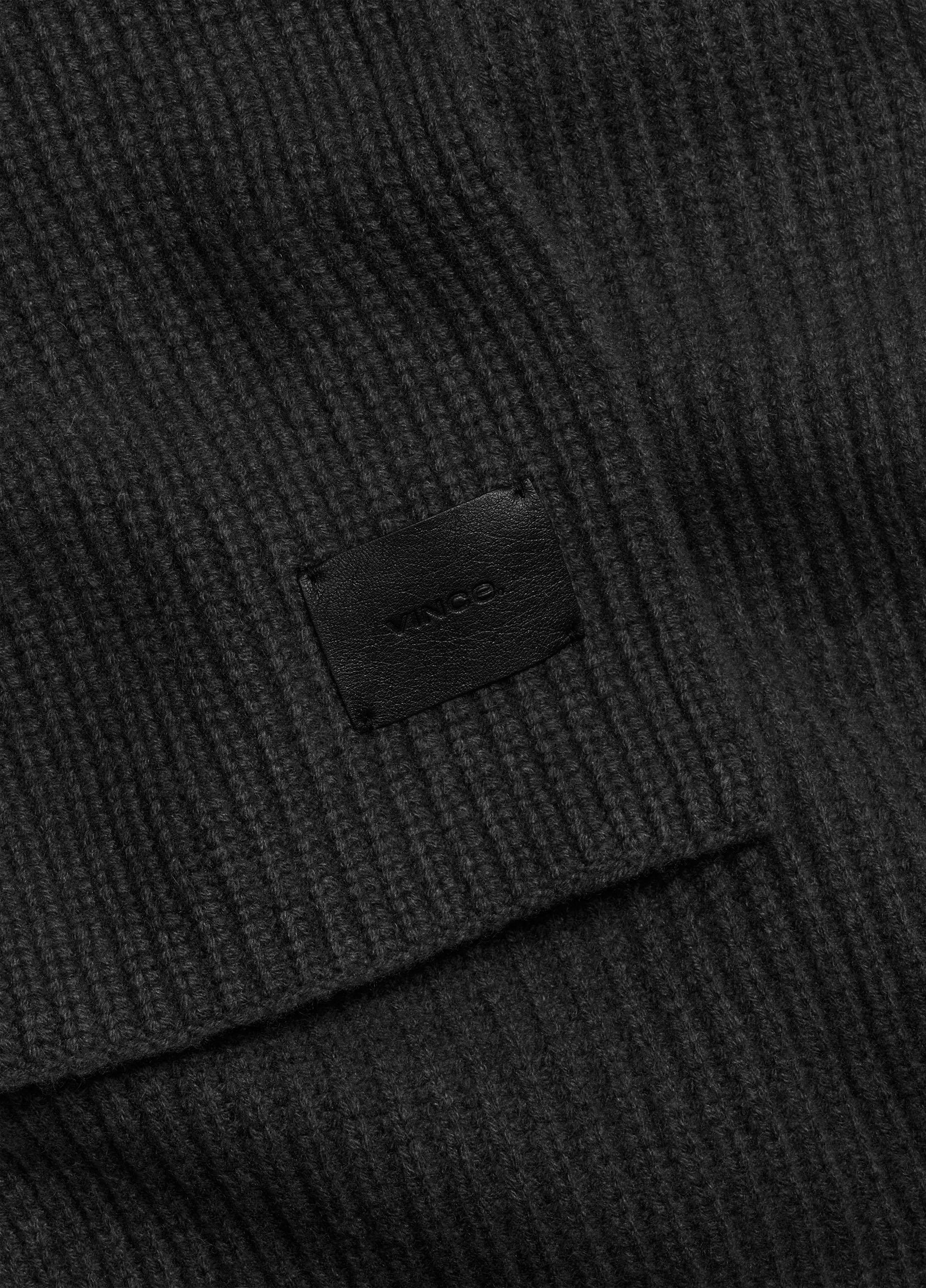 Cashmere Shaker-Stitch Scarf image number 1