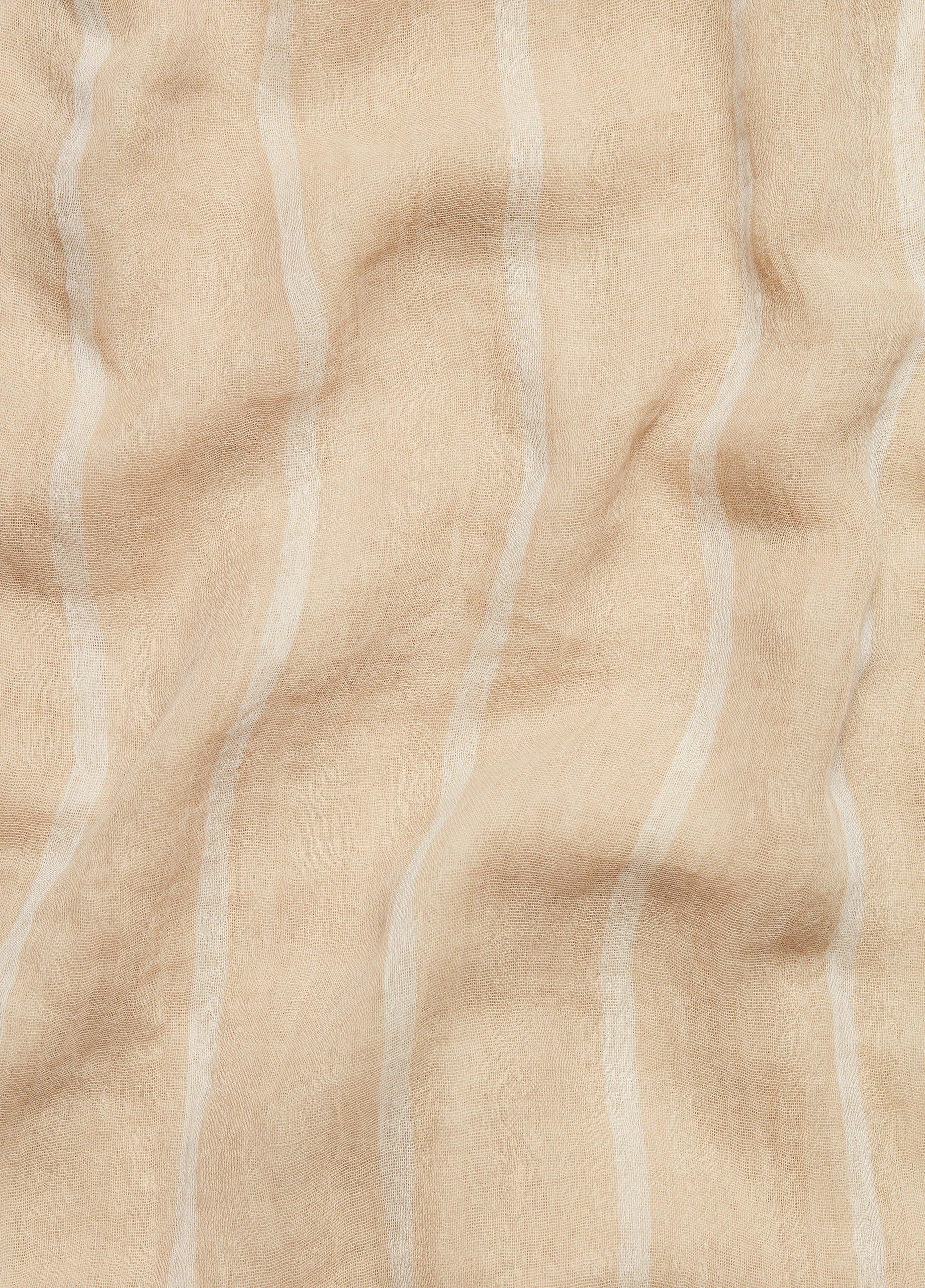 Cotton Gauze Awning Stripe Scarf image number 1
