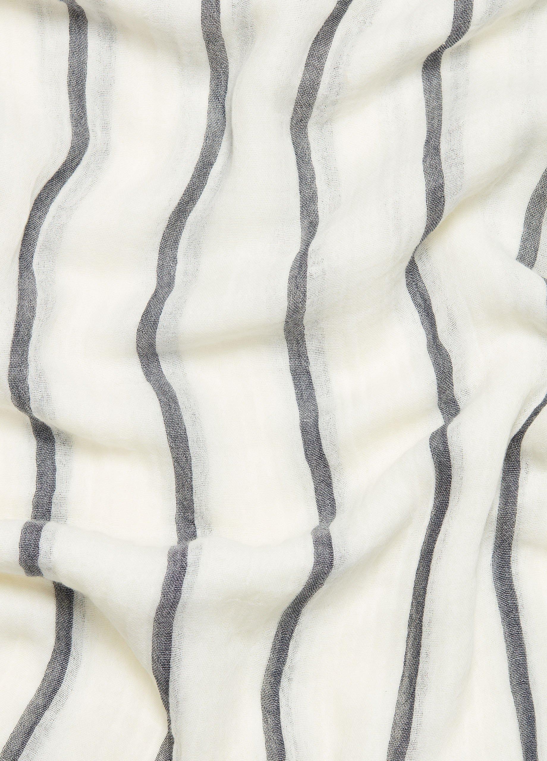 Cotton Gauze Awning Stripe Scarf in Scarves & Hats | Vince