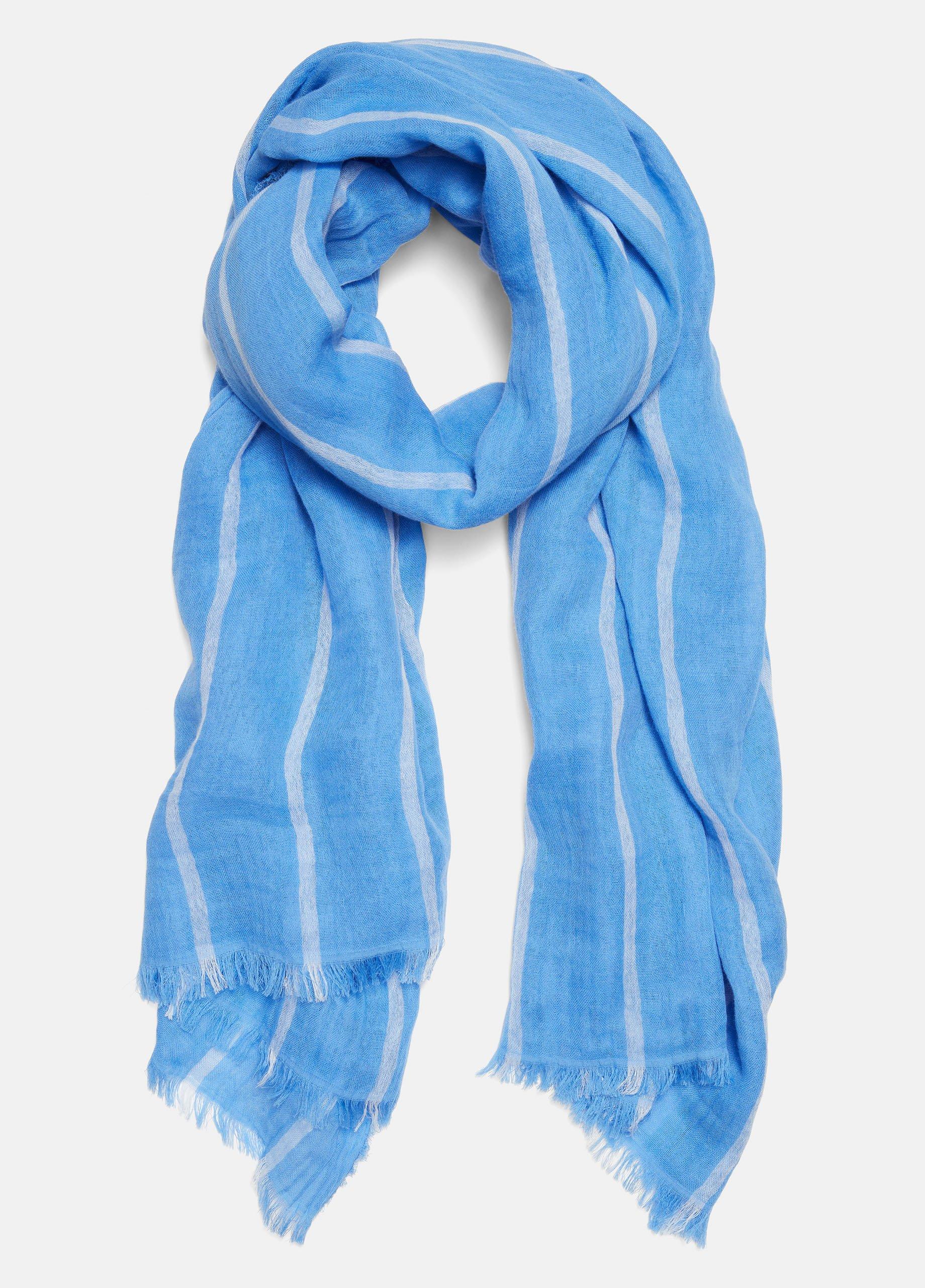 Cotton Gauze Awning Stripe Scarf image number 0