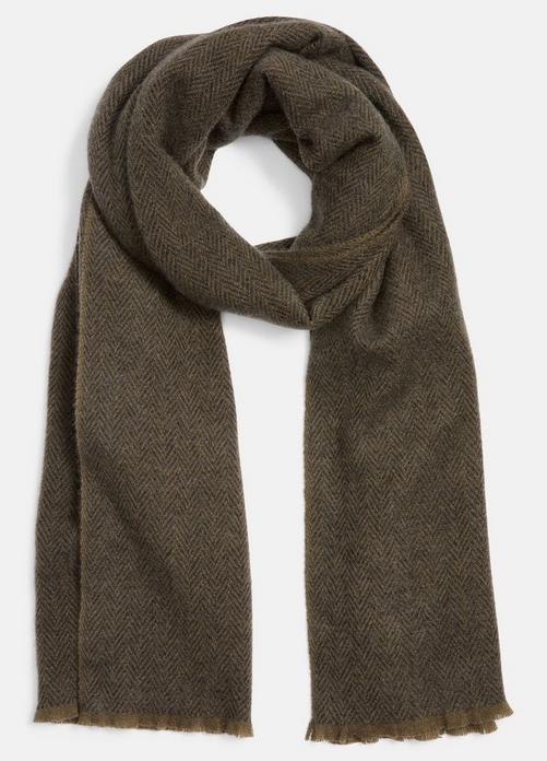 Herringbone Cashmere Scarf