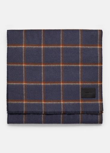 Windowpane Wool and Cashmere Double-Face Scarf image number 0
