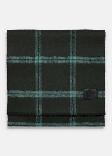 Windowpane Wool and Cashmere Double-Face Scarf image number 0