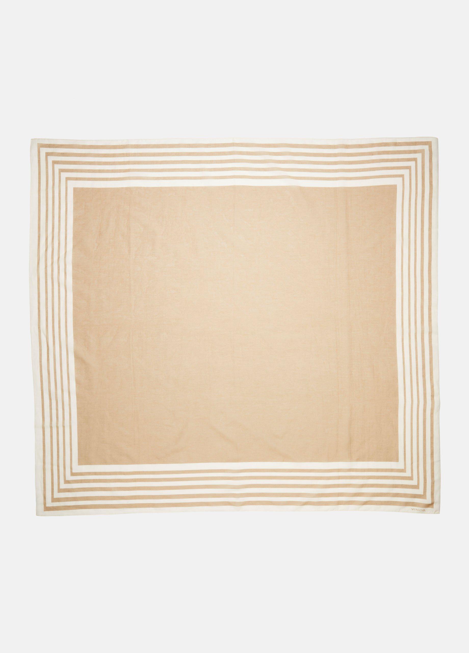 Striped Silk Square Scarf image number 0