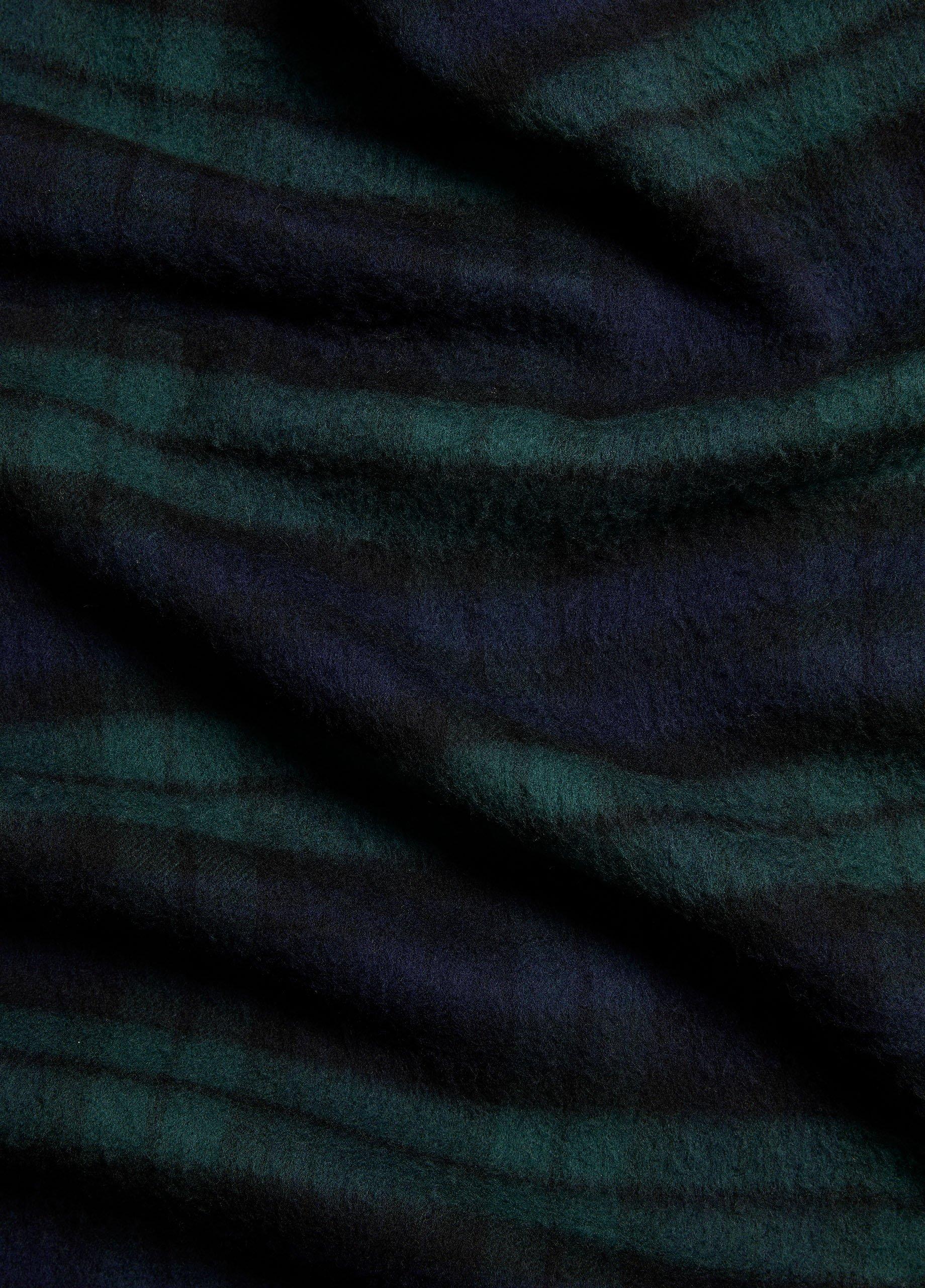 Black Watch Double-Face Merino Wool Scarf image number 1