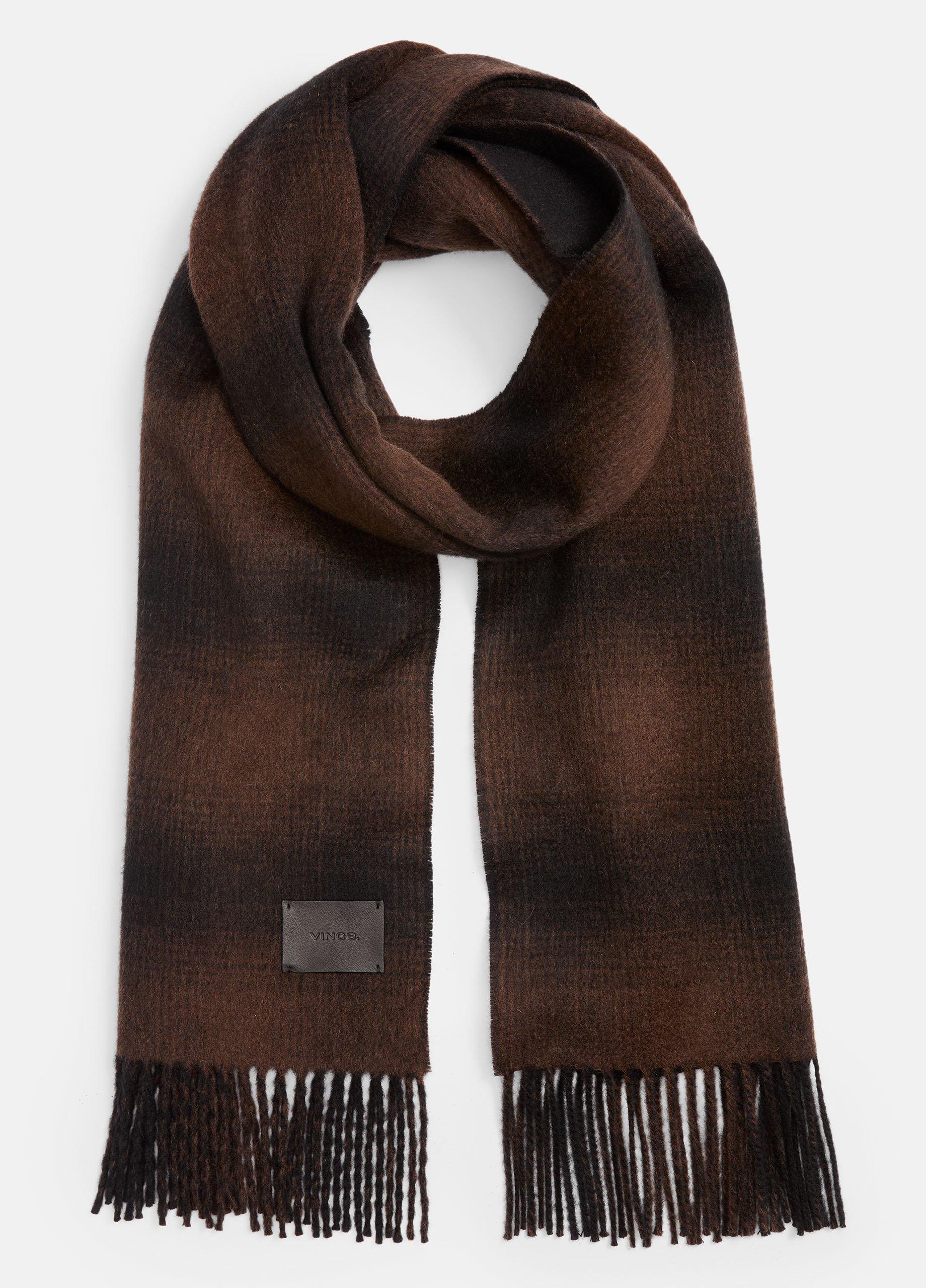 Shadow Plaid Double-Face Cashmere Scarf image number 0