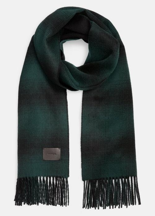 Shadow Plaid Double-Face Cashmere Scarf