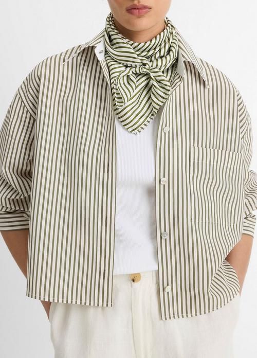 Sowing Stripe Silk Twill Scarf