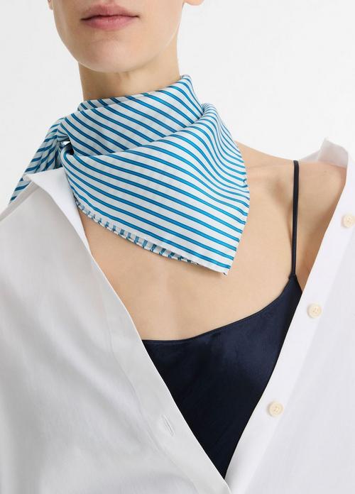 Sowing Stripe Silk Twill Scarf