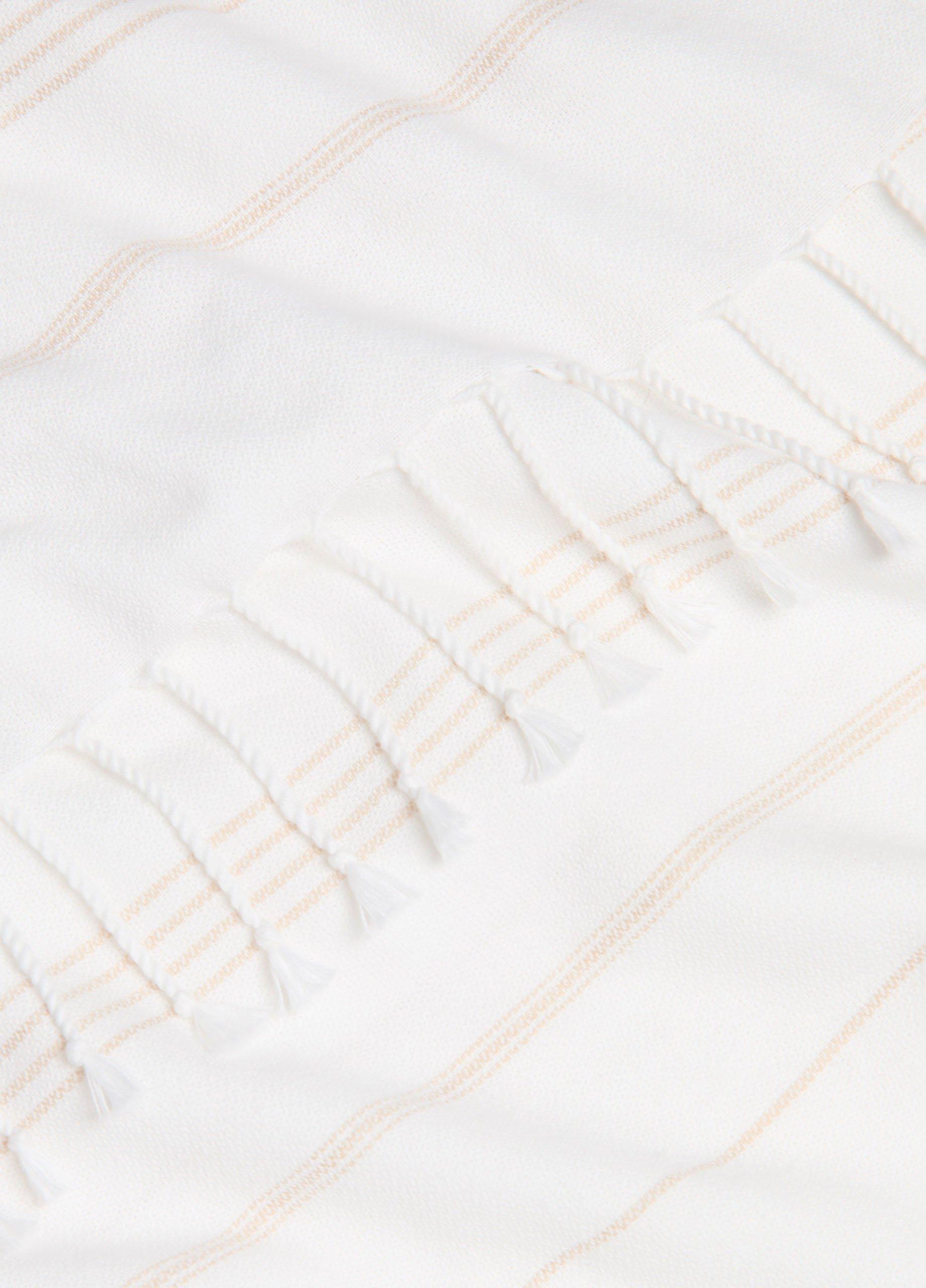 Stripe Cotton-Cashmere Wrap image number 1