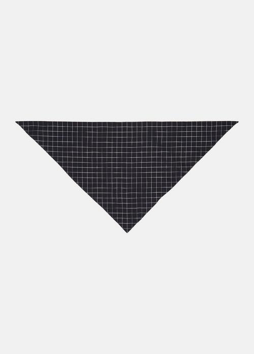 Trellis Plaid Cotton-Blend Headkerchief