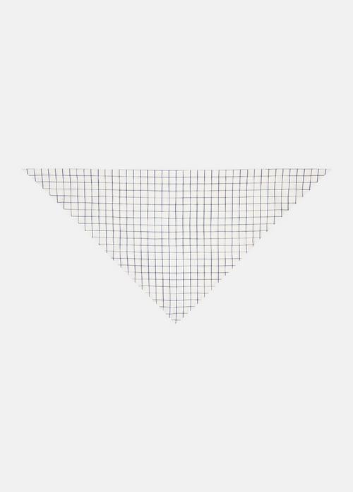 Trellis Plaid Cotton-Blend Headkerchief