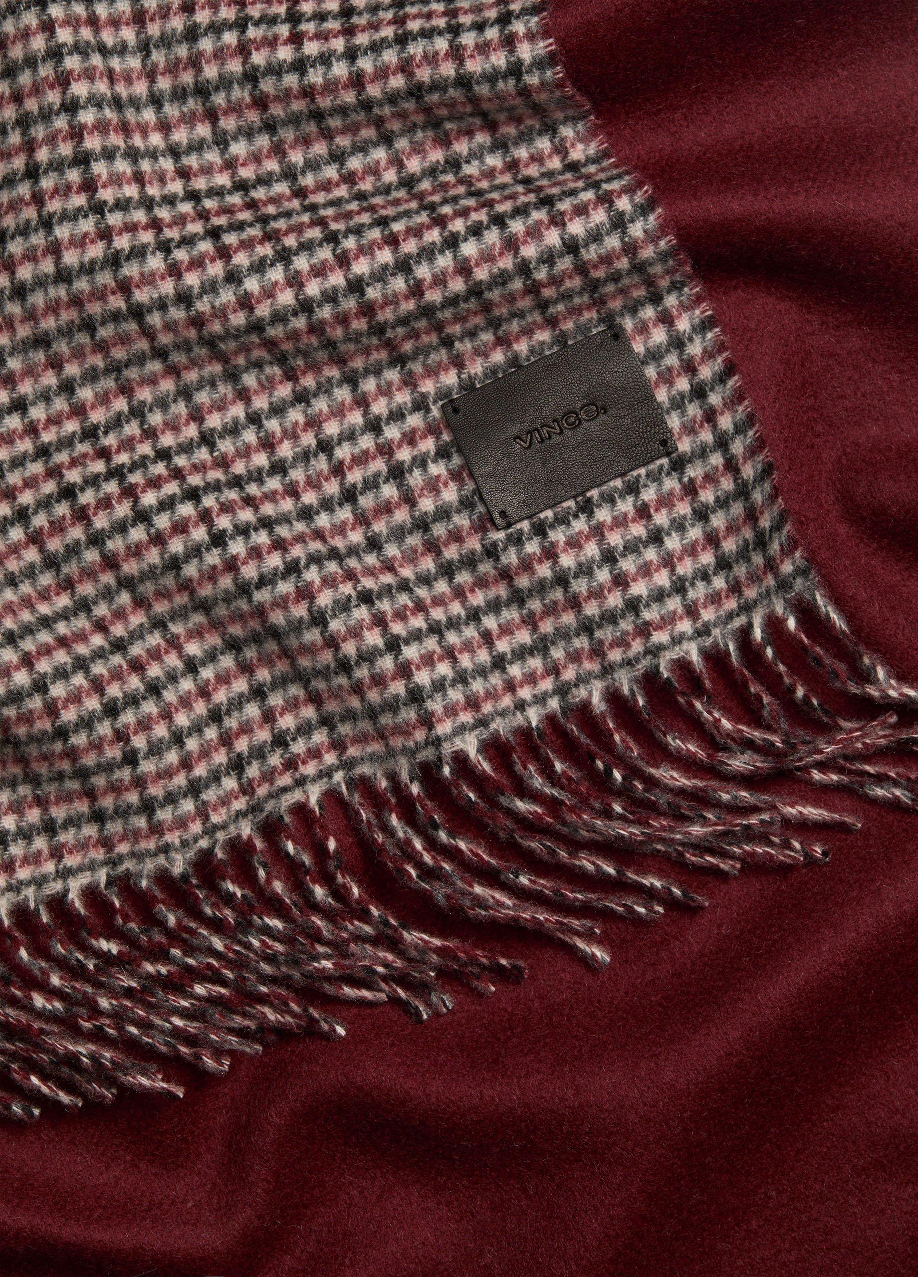Micro-Houndstooth Cashmere Scarf image number 1