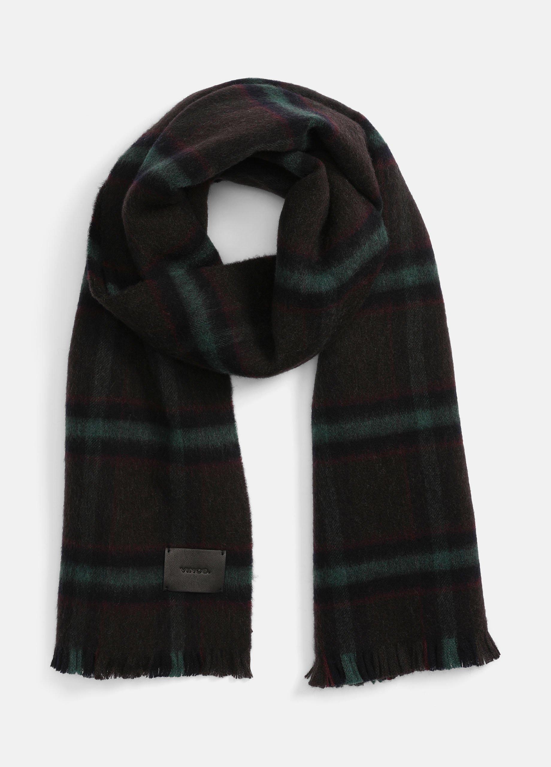 Brushed Holme Plaid Wool Scarf