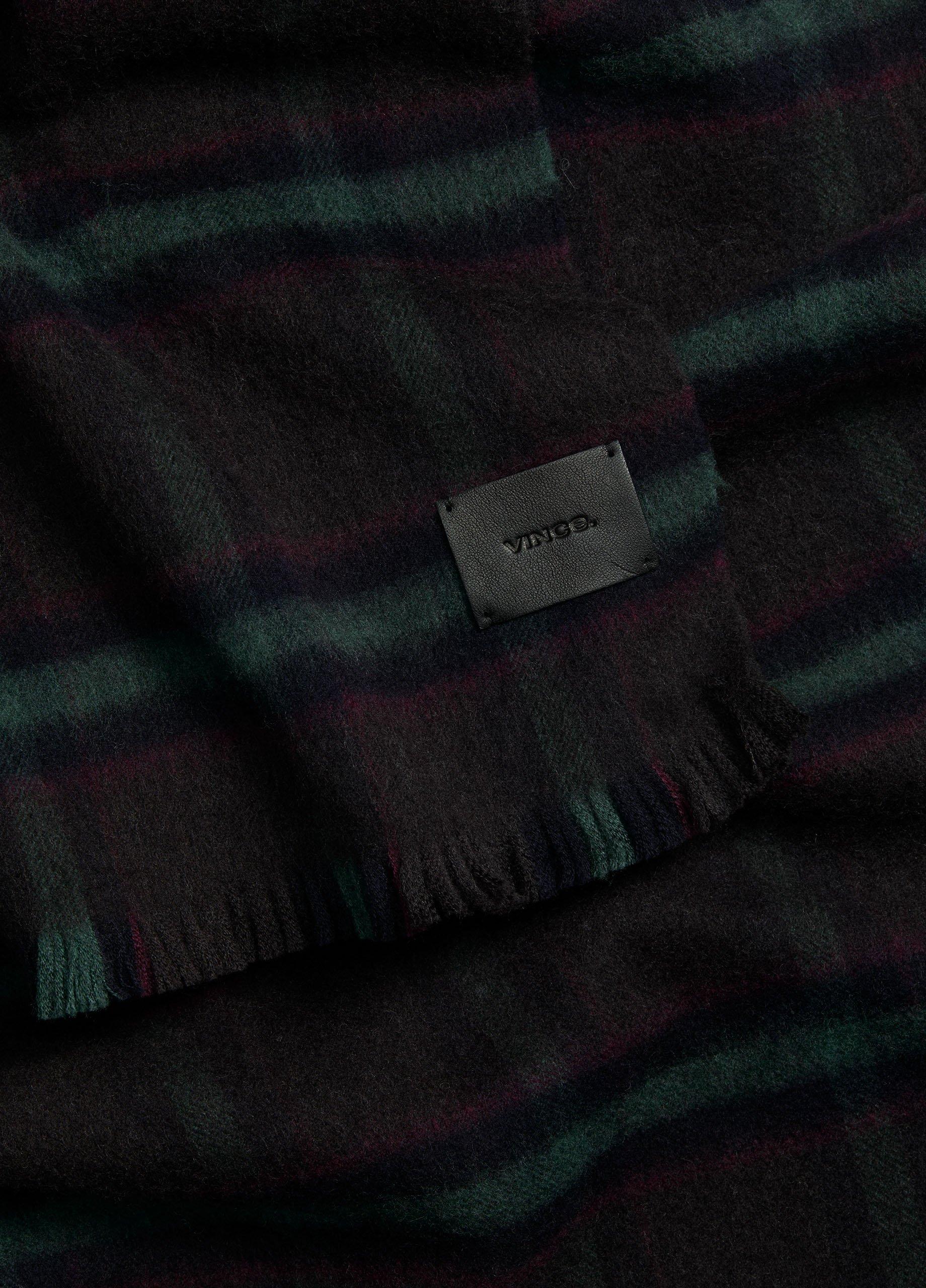 Brushed Holme Plaid Wool Scarf image number 1