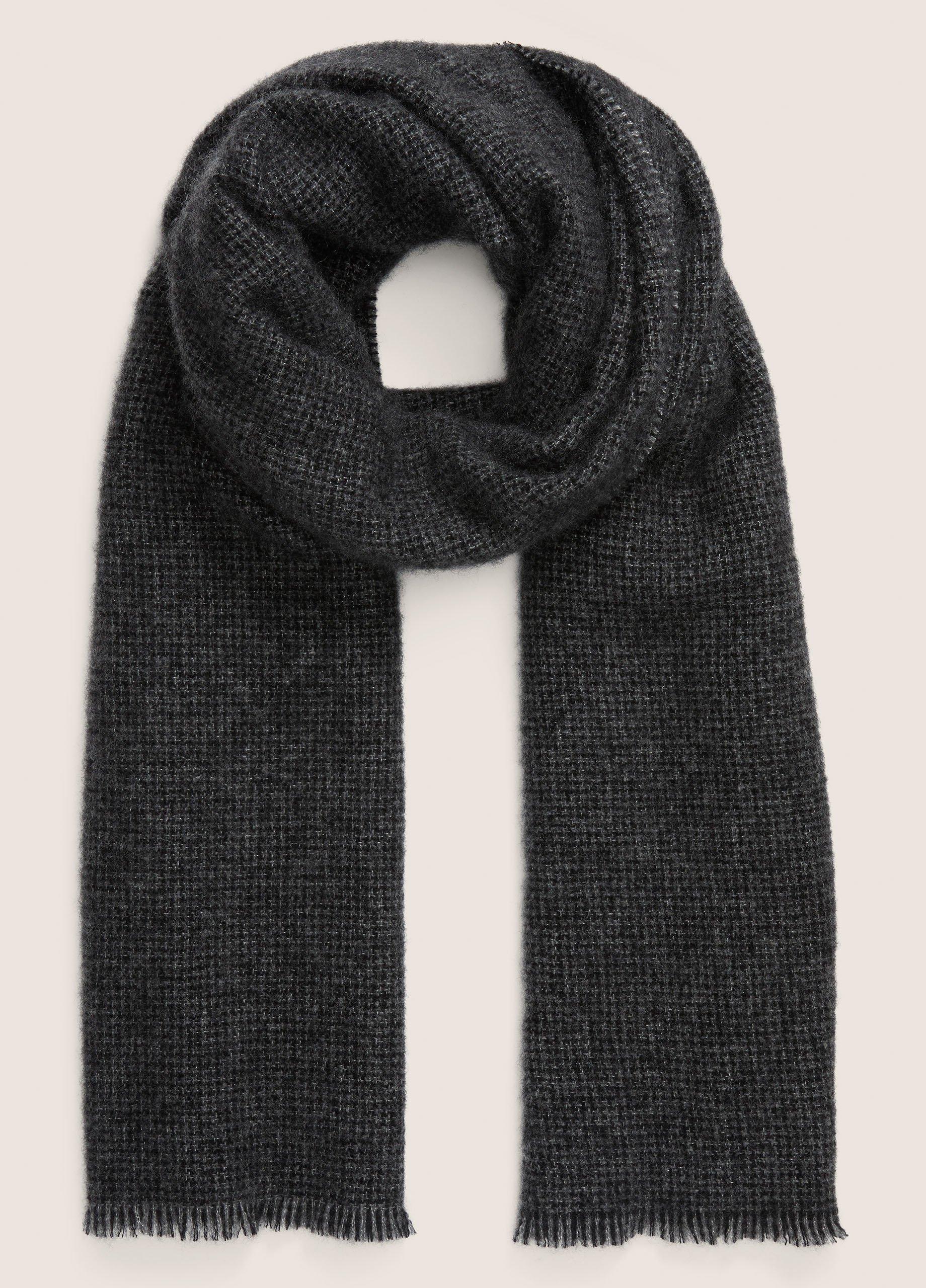 Marled Micro-Houndstooth Cashmere Scarf image number 0