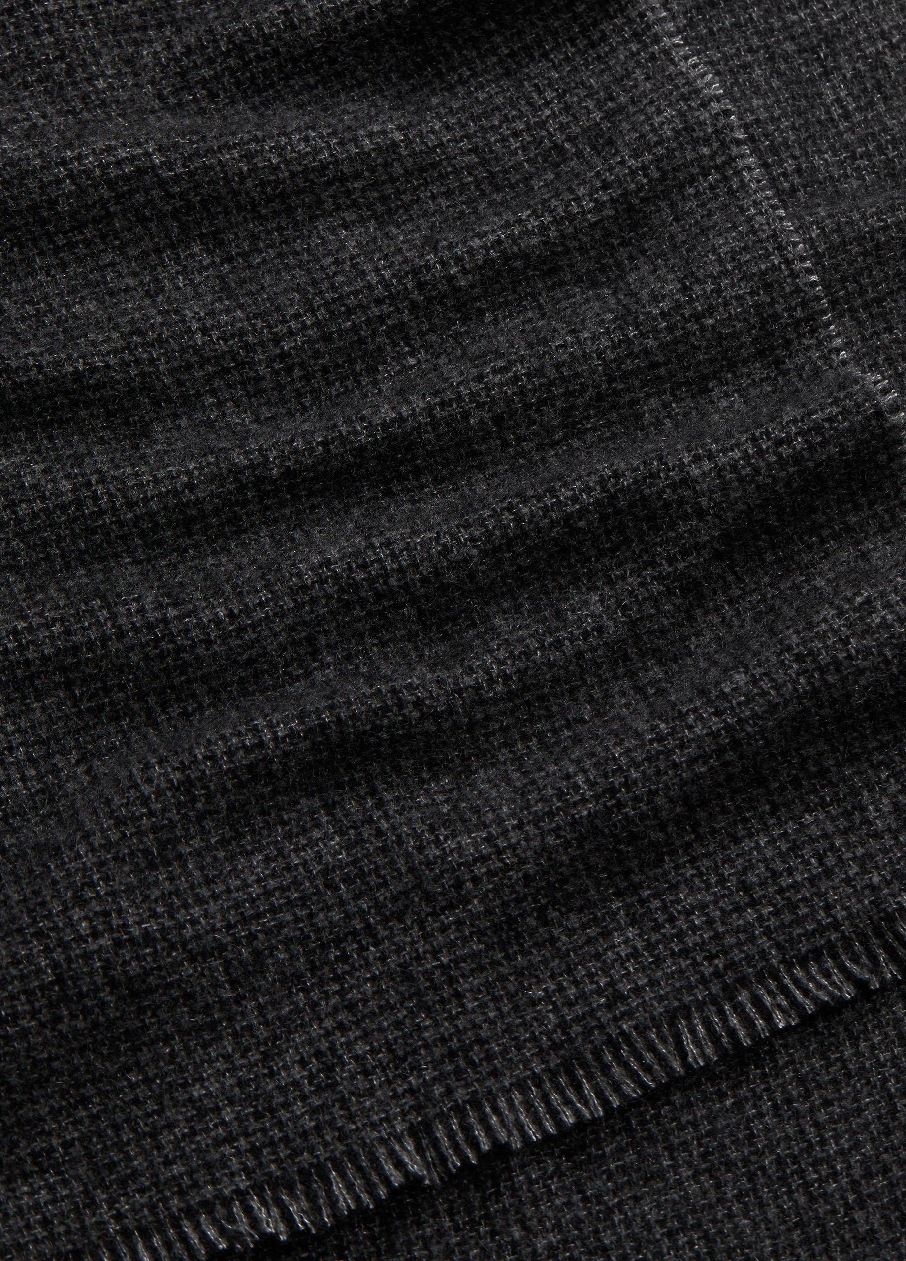 Marled Micro-Houndstooth Cashmere Scarf image number 1