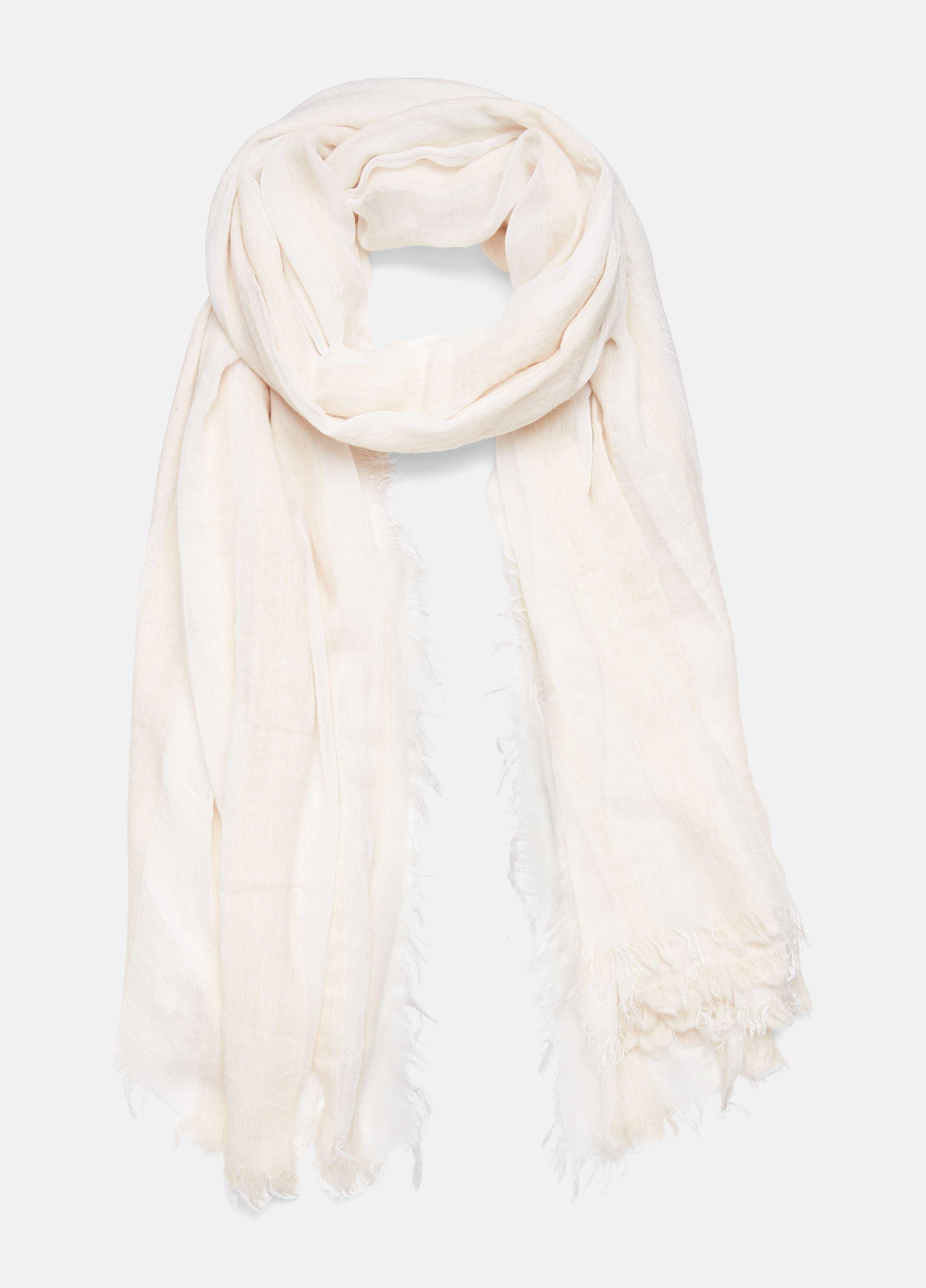 Sheer Stripe Wool-Blend Scarf image number 1