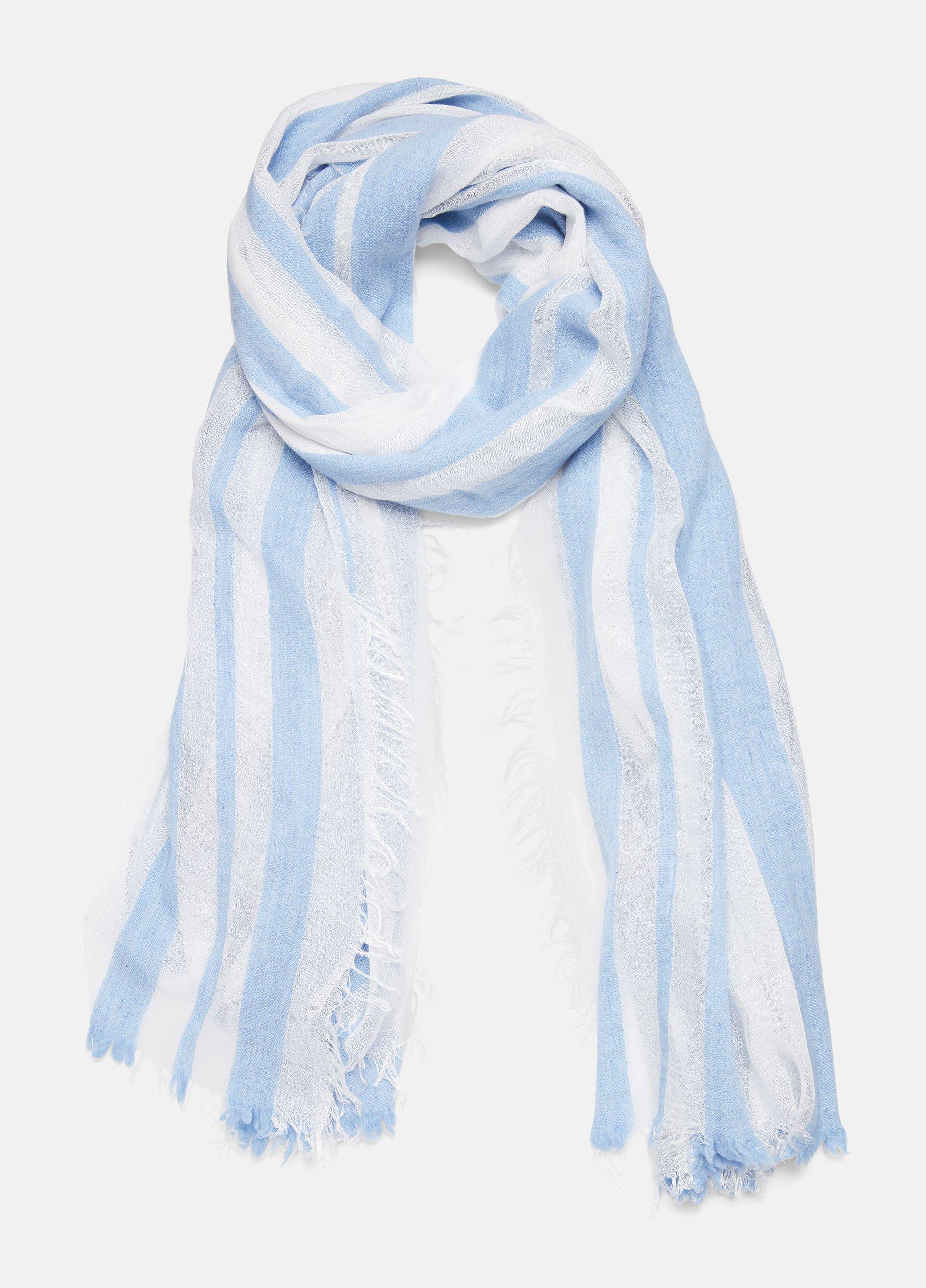 Sheer Stripe Wool-Blend Scarf Vince in Scarves, Hats & | Gloves