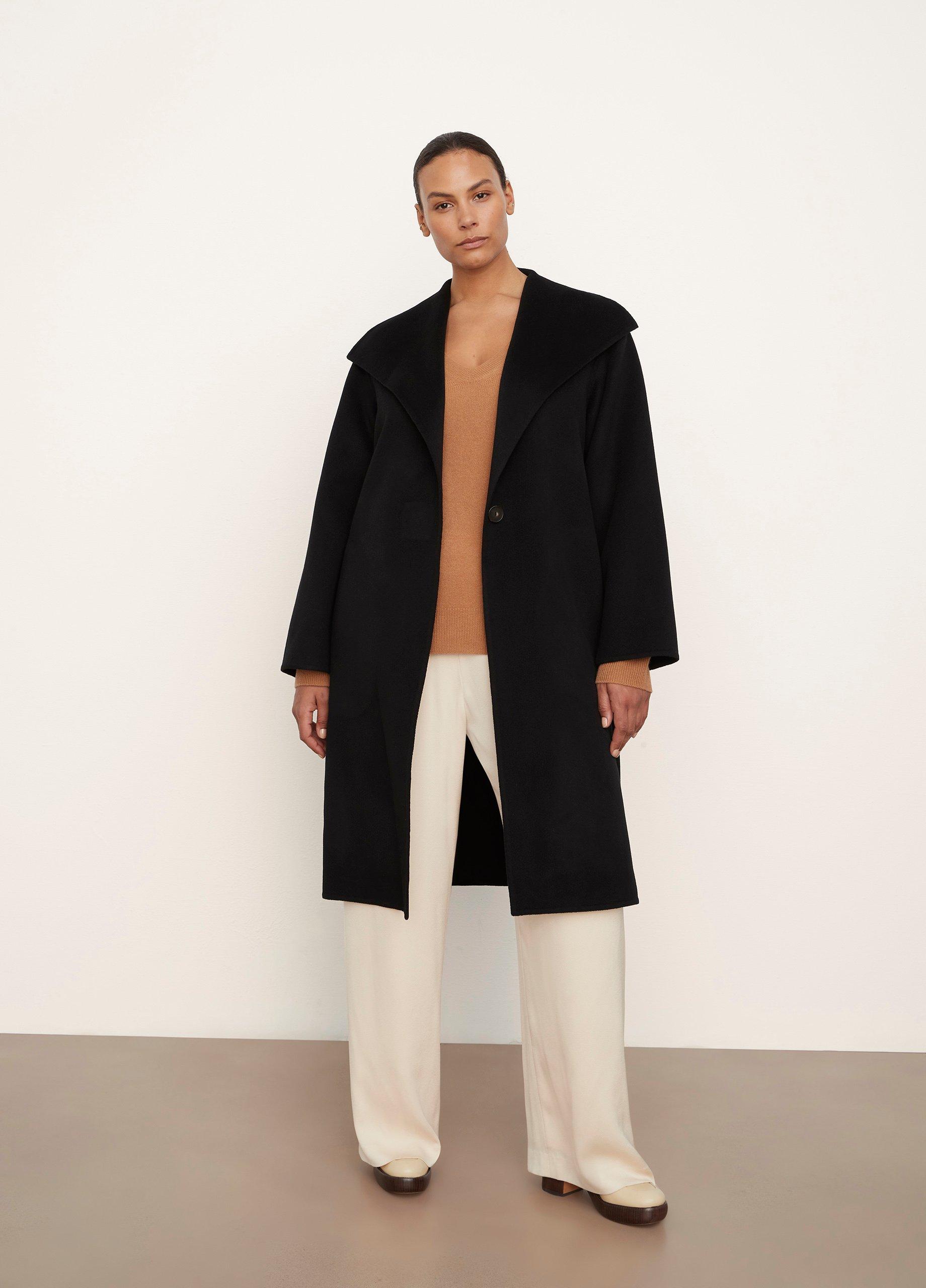 Wool store drape coat