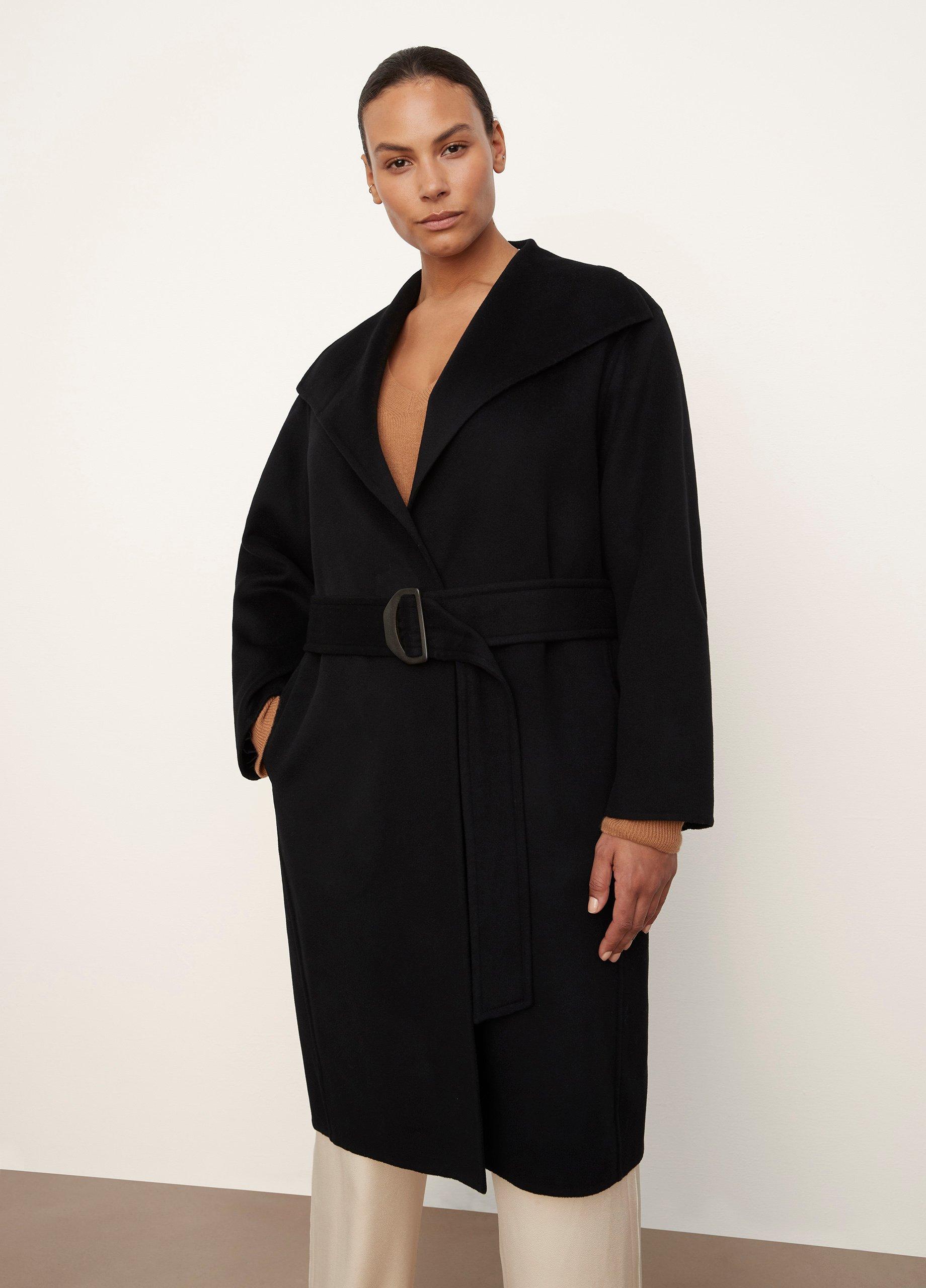 Belted Drape-Neck Coat image number 1