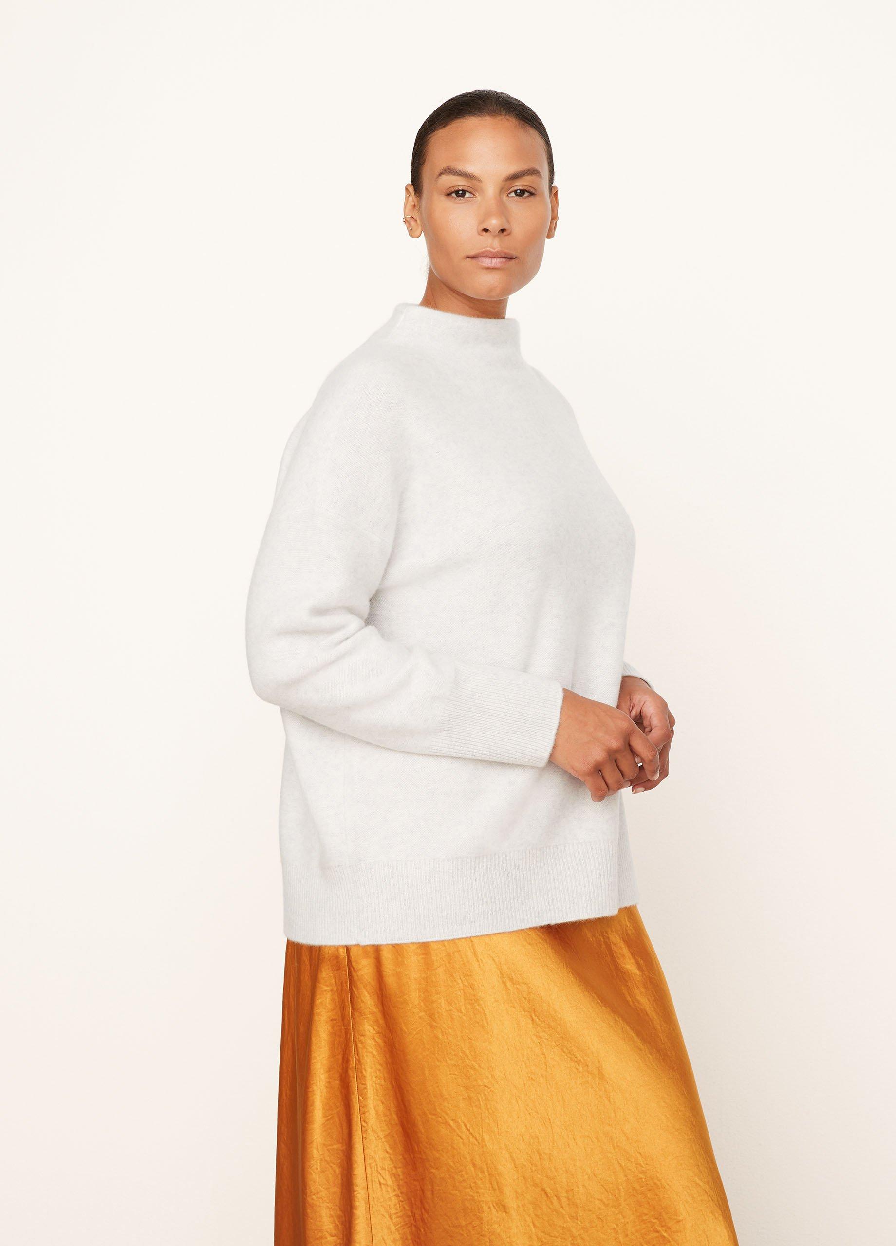 Plush Cashmere Funnel Neck Sweater