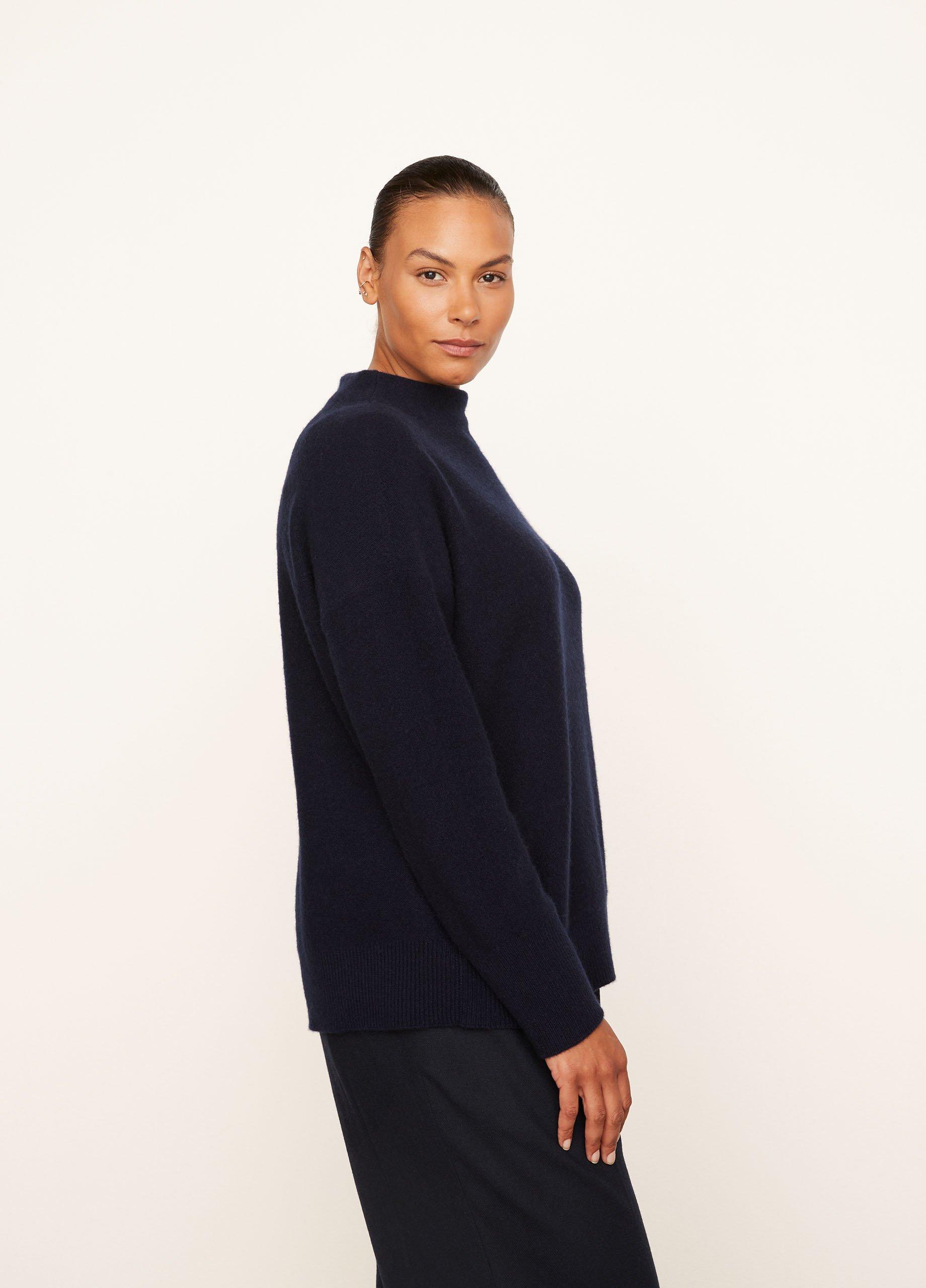 Plush Cashmere Funnel Neck Sweater