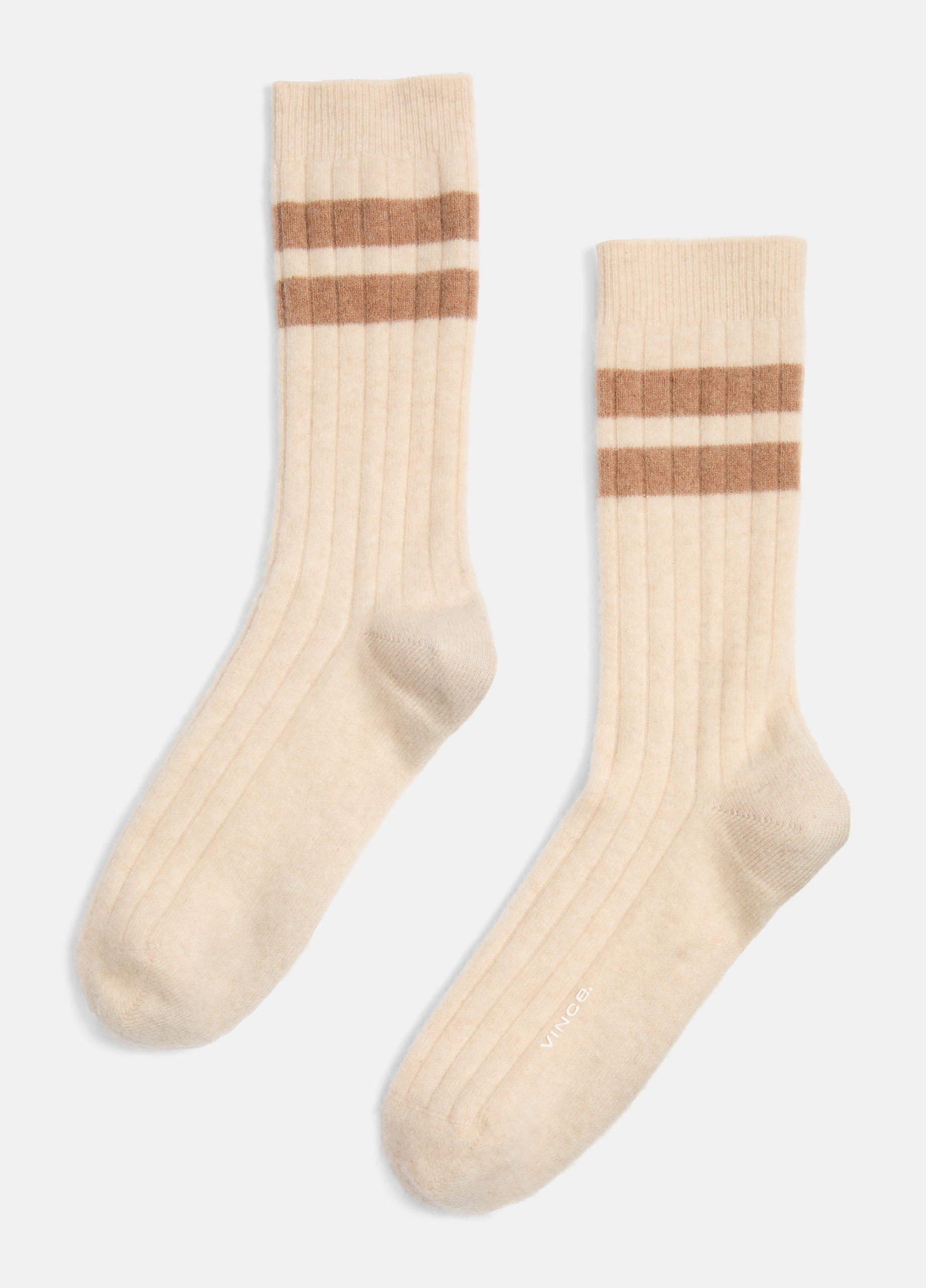 Men's Double-Stripe Cashmere Rib Sock image number 0