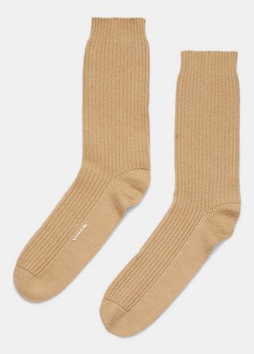 Wool and Cashmere Shaker Stitch House Sock image number 0