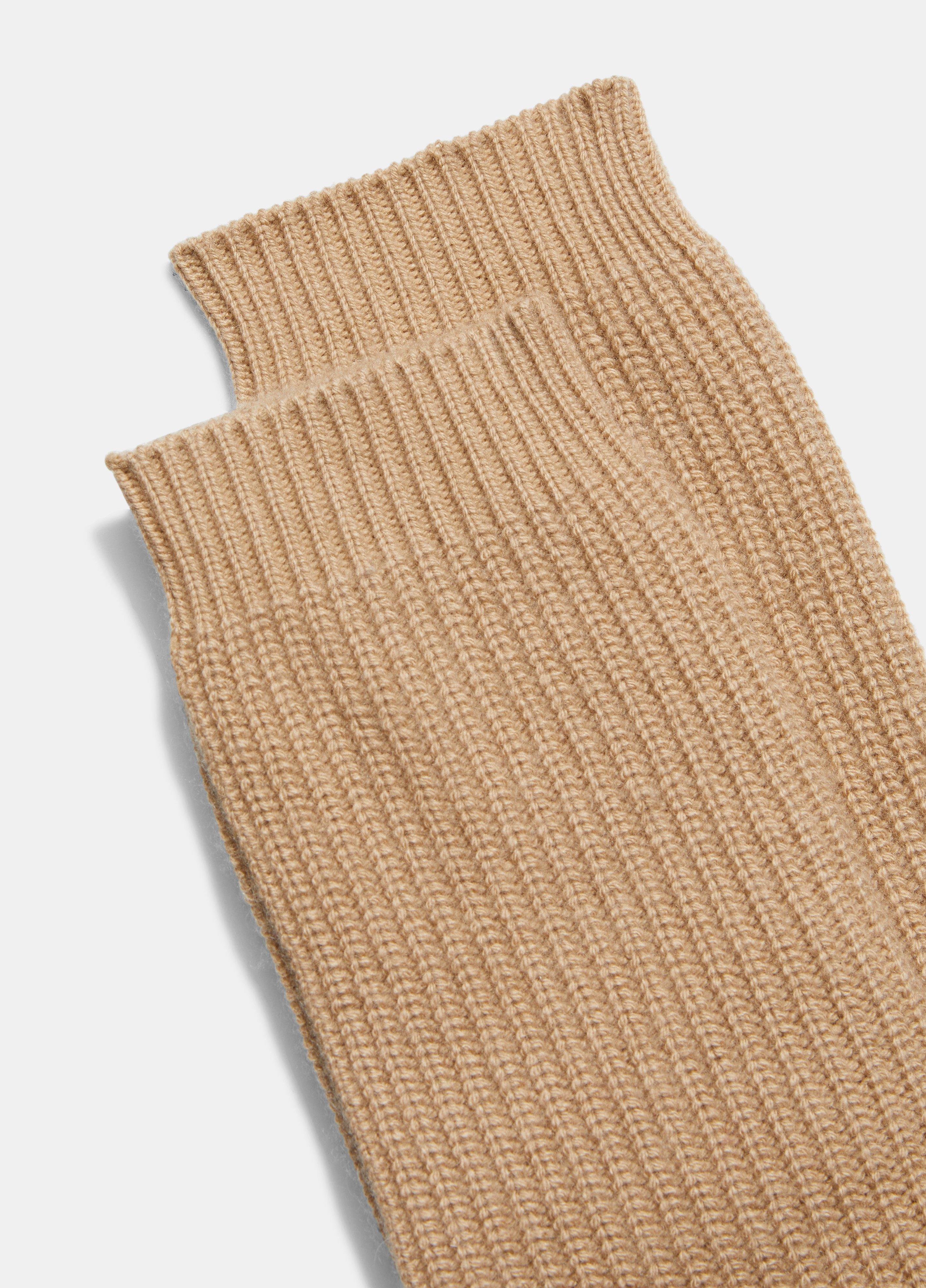 Wool and Cashmere Shaker Stitch House Sock image number 1