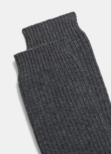 Wool and Cashmere Shaker Stitch House Sock image number 1