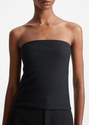 Wool-Blend Strapless Top in Shirts & Tees