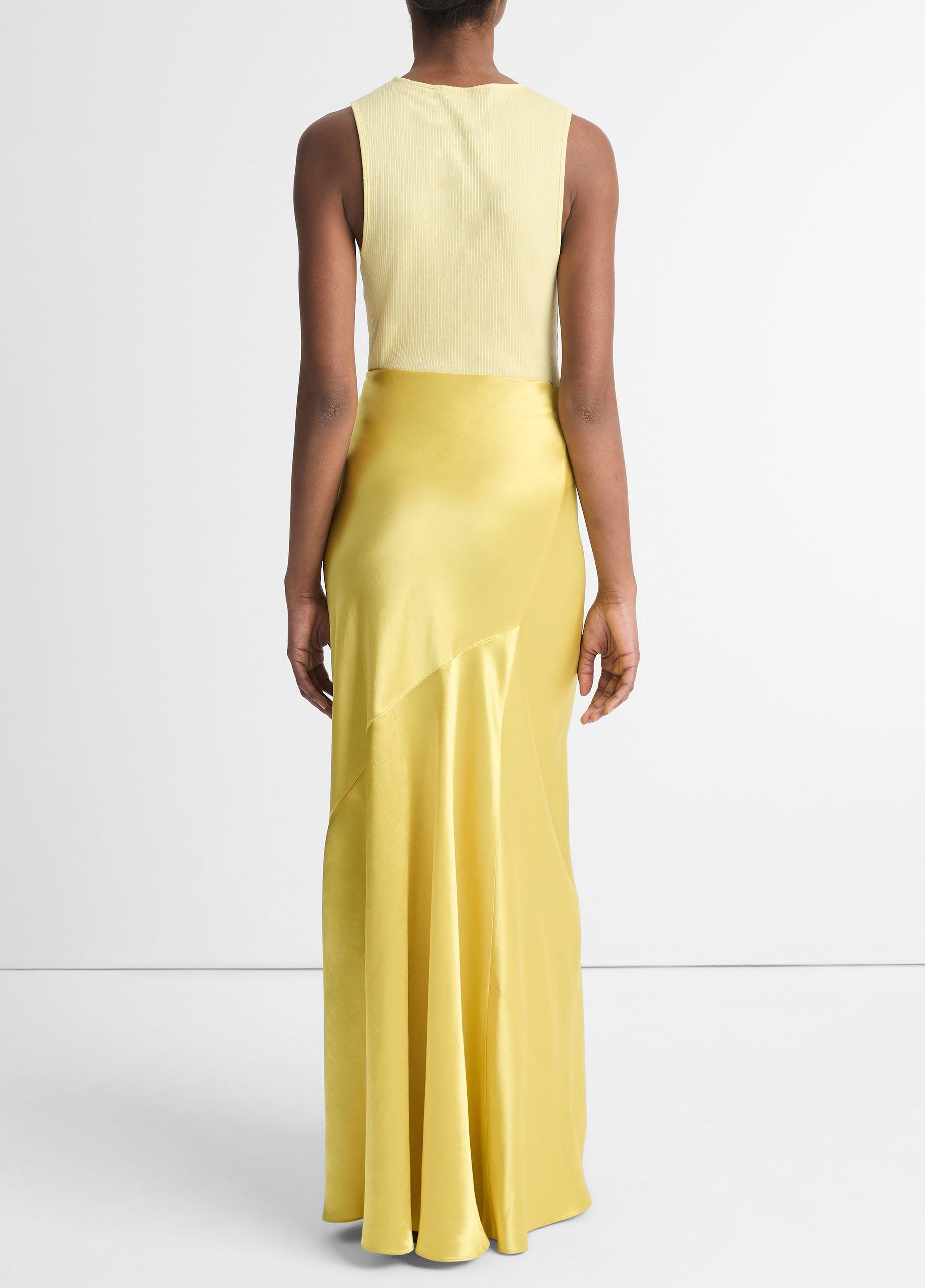 ounce tulip satin skirt