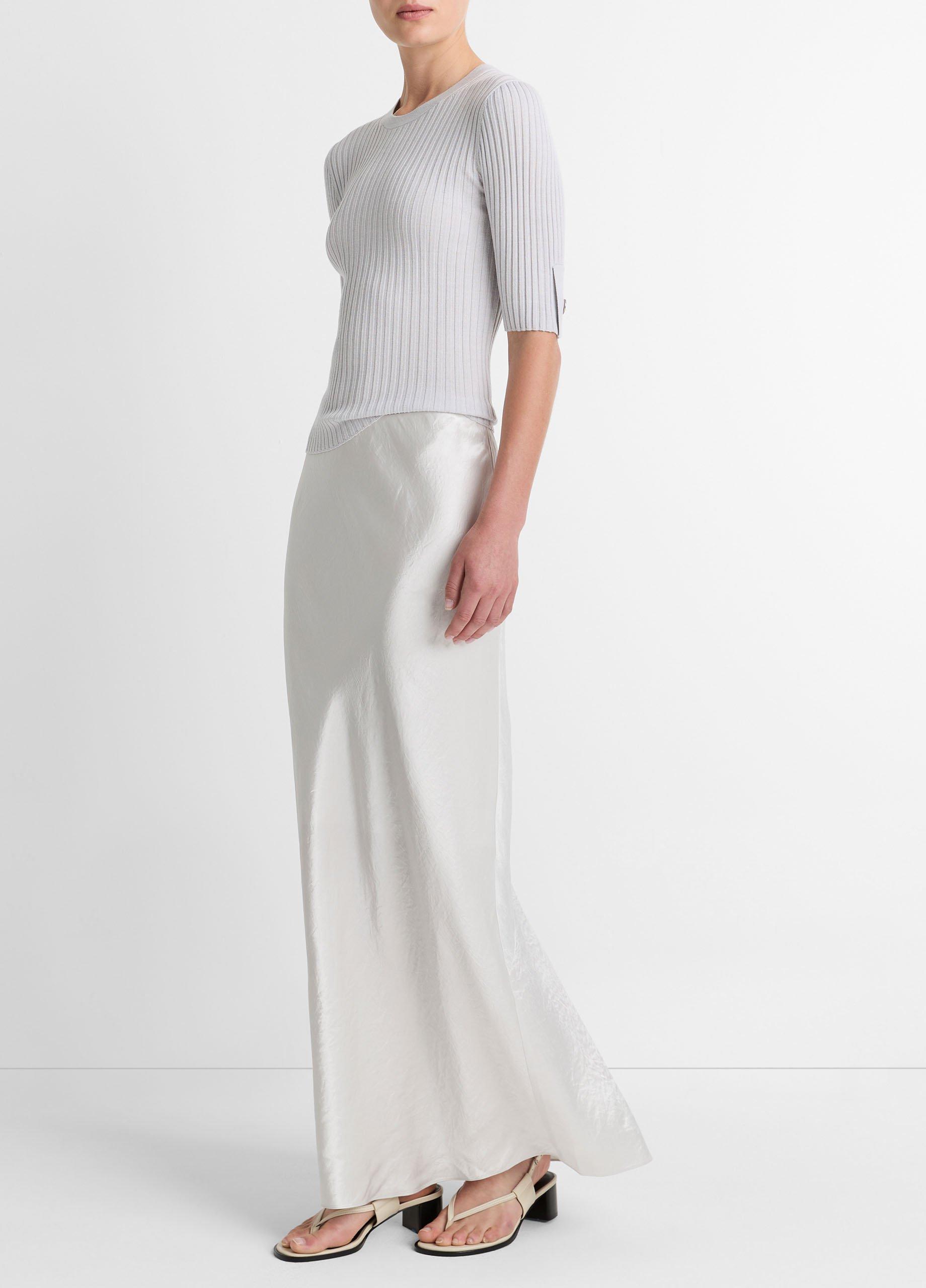 スカート A FERRETTI Long satin skirt Long skirt in glossy satin | Alberta Ferretti