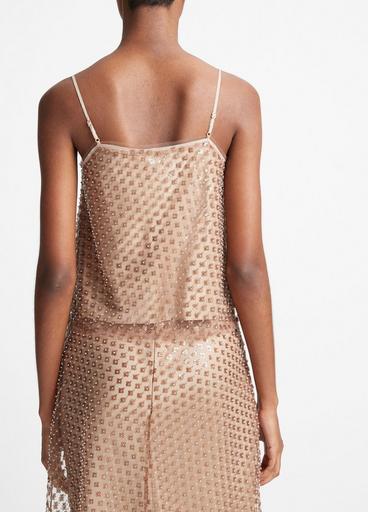 Beaded Sequin Straight Camisole image number 3